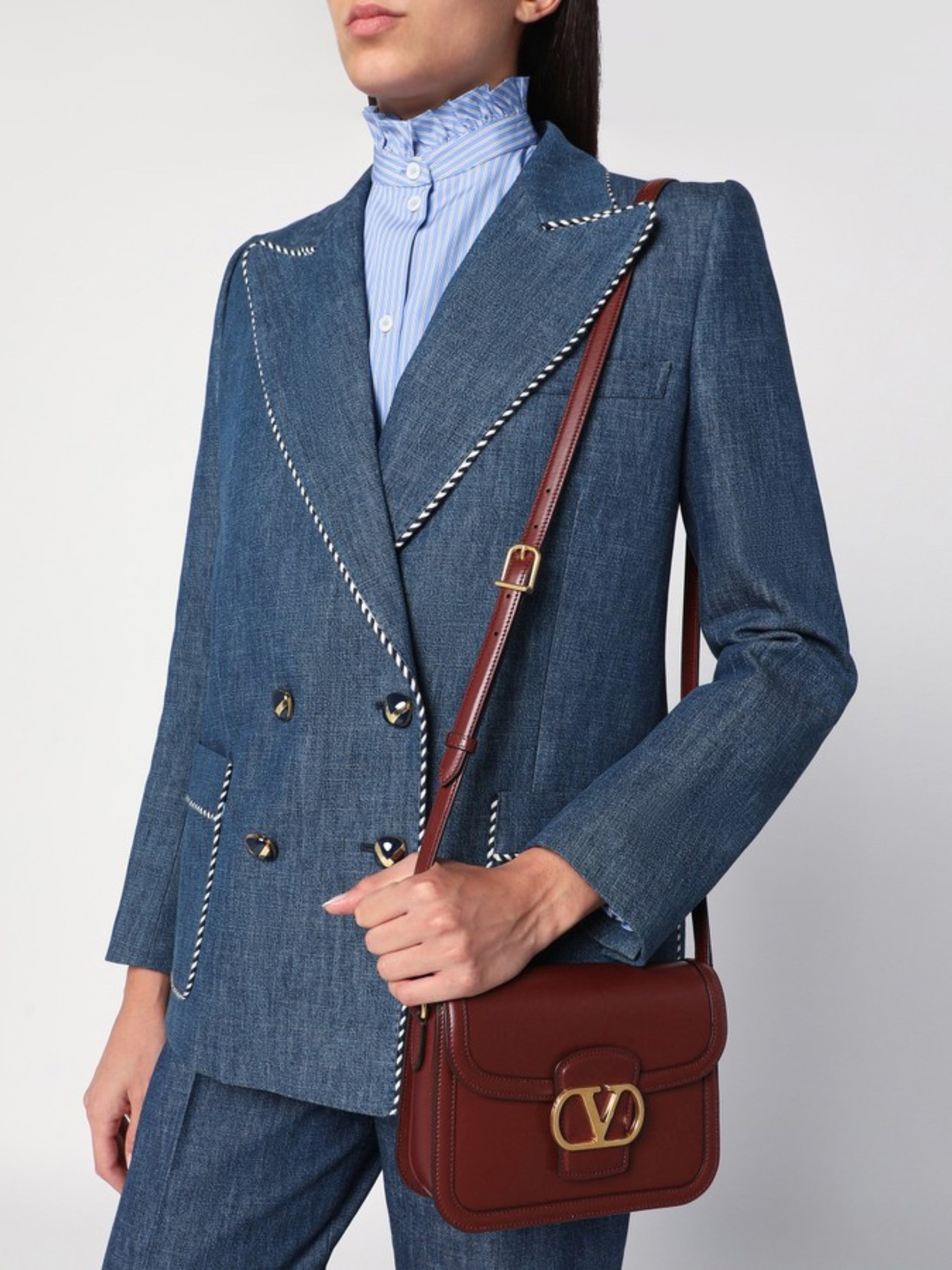 Dark red Valentino Garavani bag 9TO5