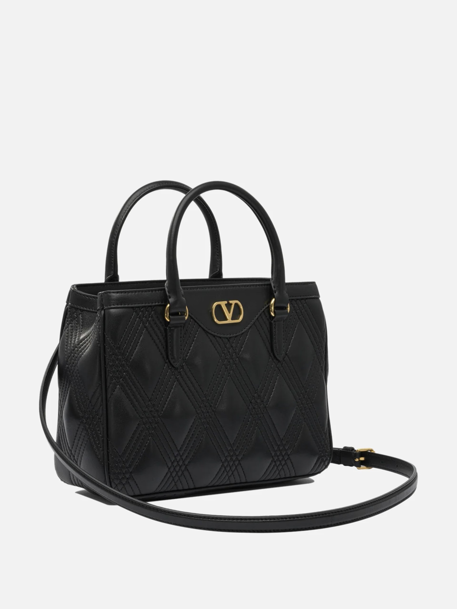 Valentino Garavani Quiltie 67 black quilted leather bag