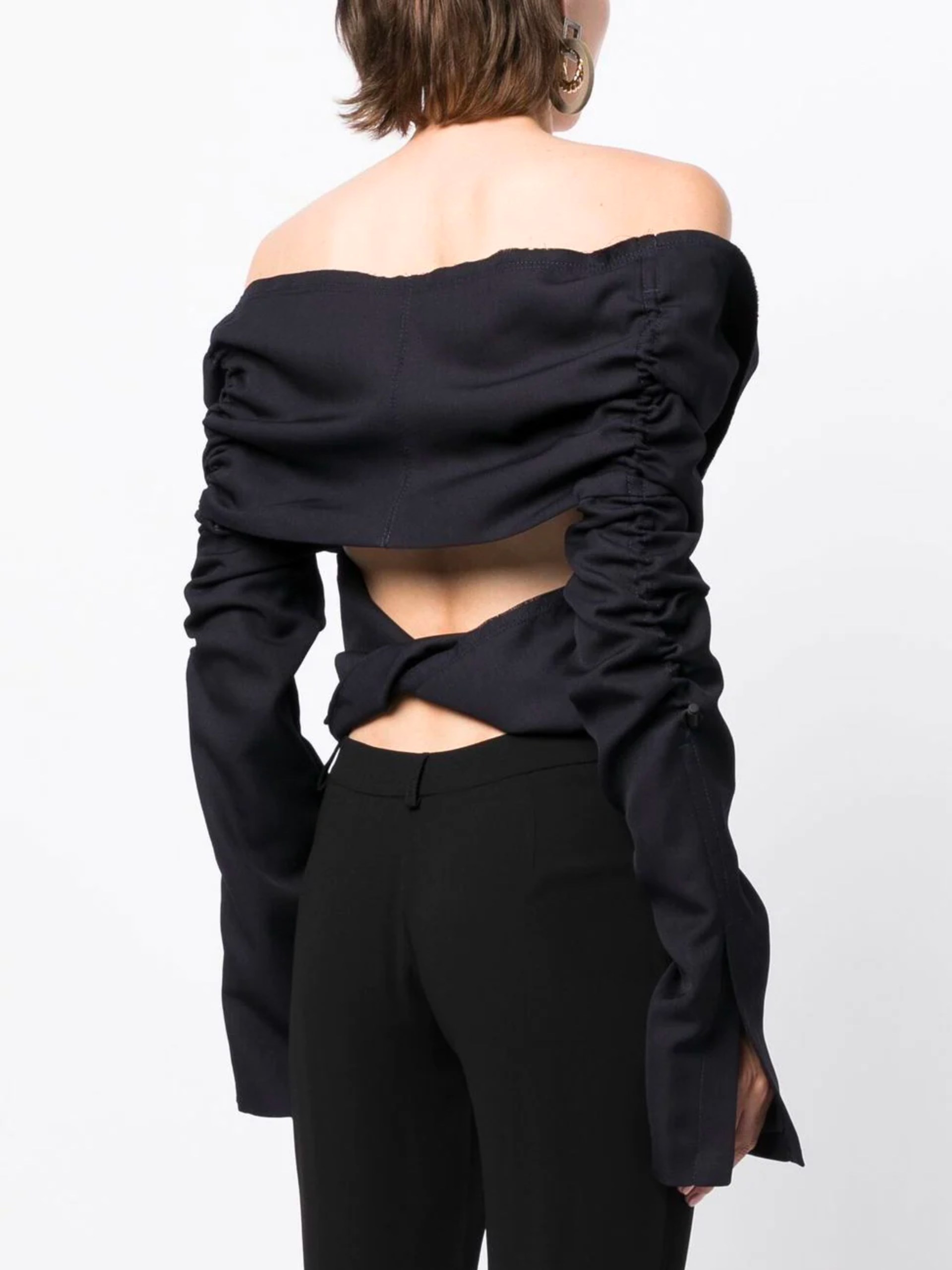 Jacquemus Camargue asymmetric jacket shirt