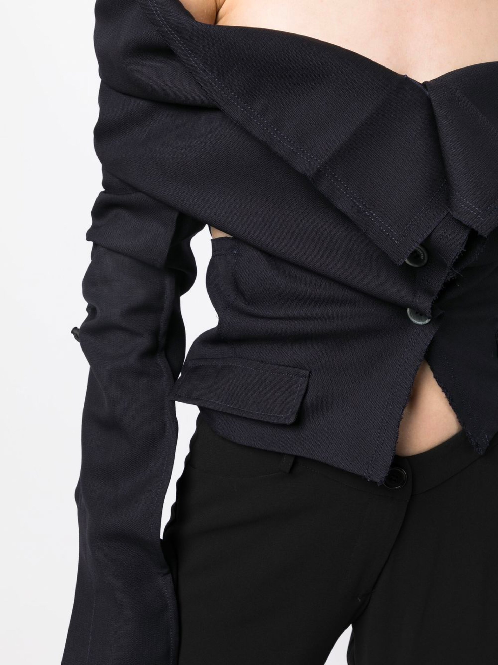 Jacquemus Camargue asymmetric jacket shirt