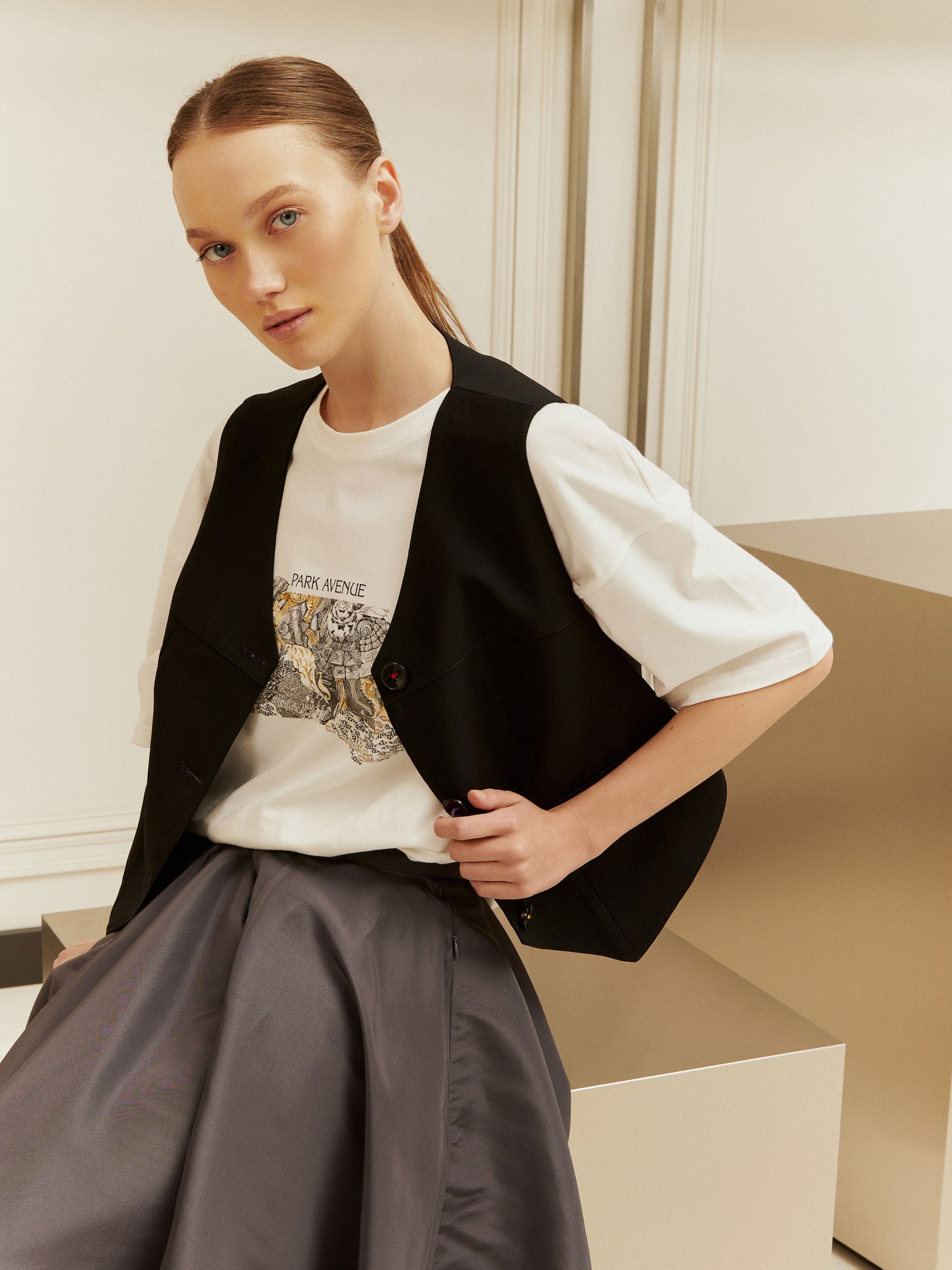 Park Avenue Atelier Classic Black Vest