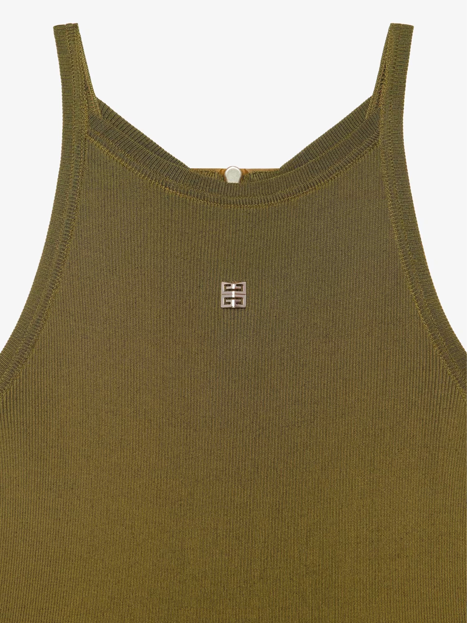 Givenchy Olive Green Midi Cargo Dress