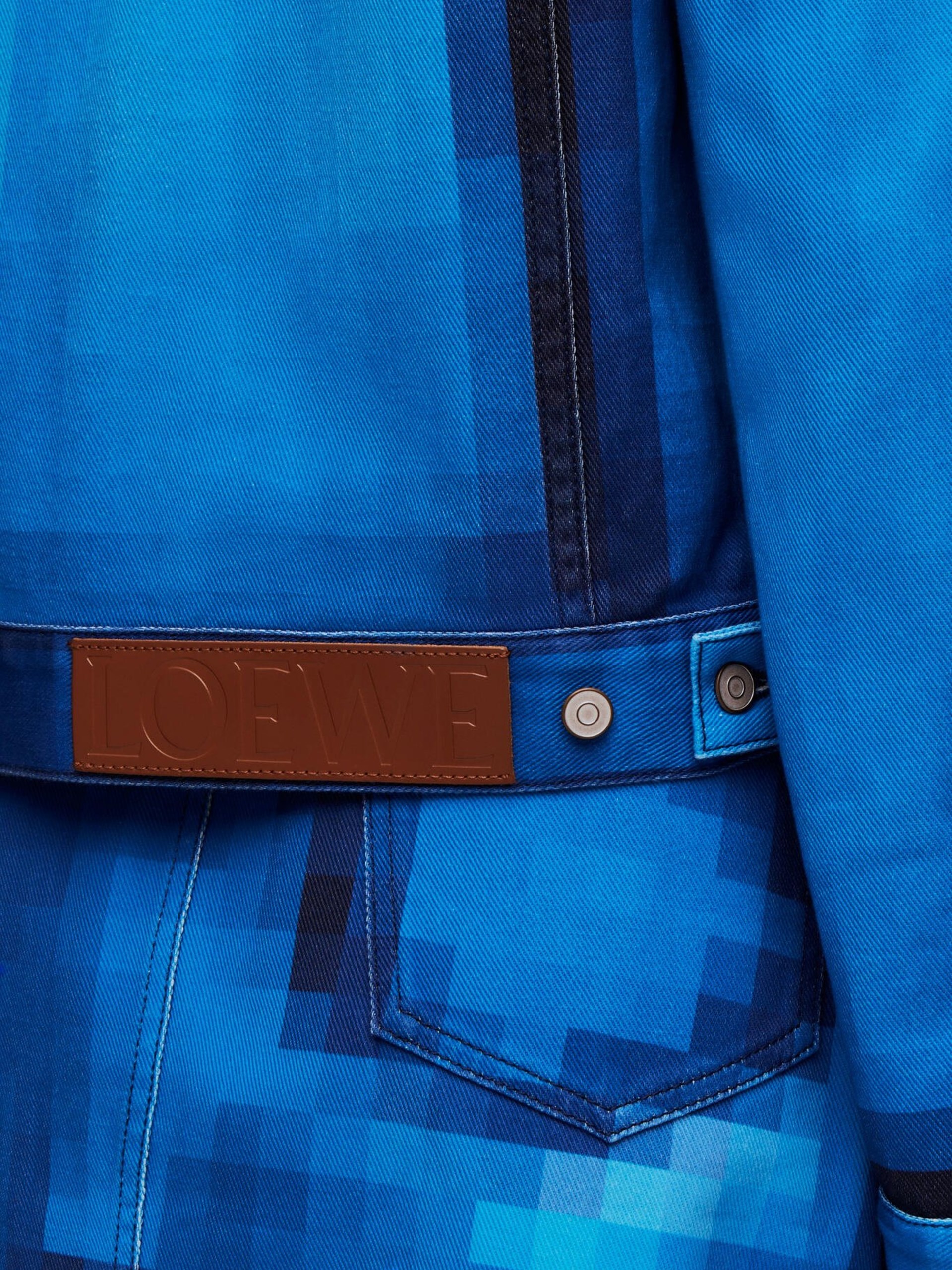 Loewe pixelated jacket in denim