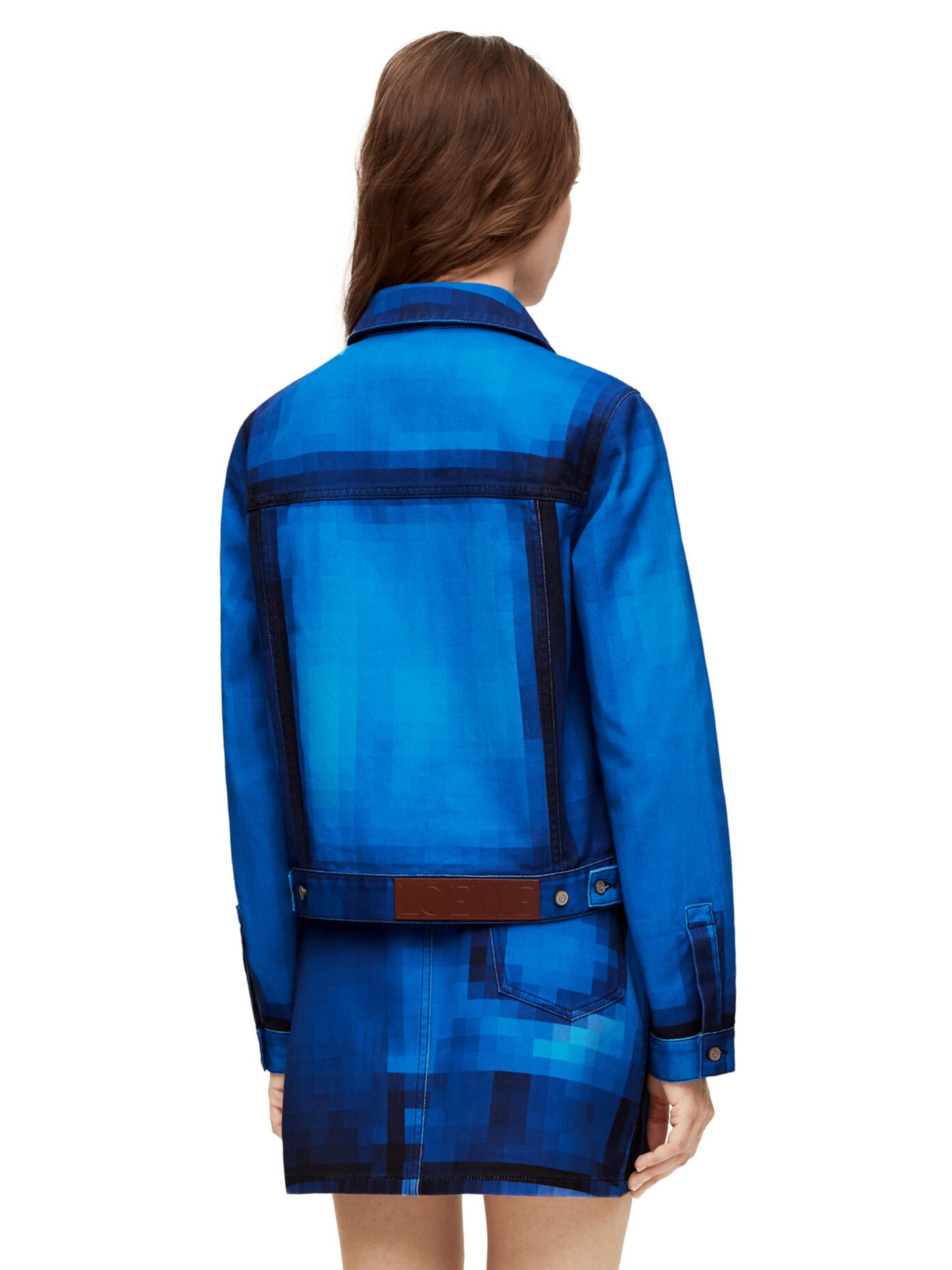 Loewe pixelated jacket in denim