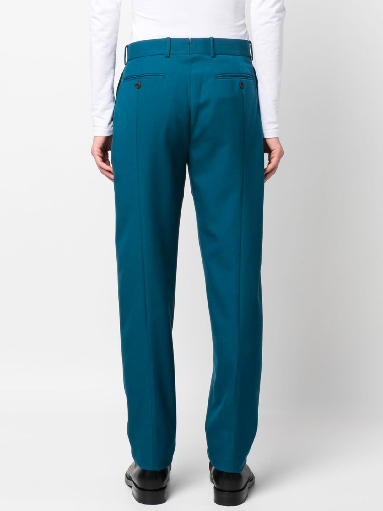 Alexander McQueen men's blue trousers in a classic cut