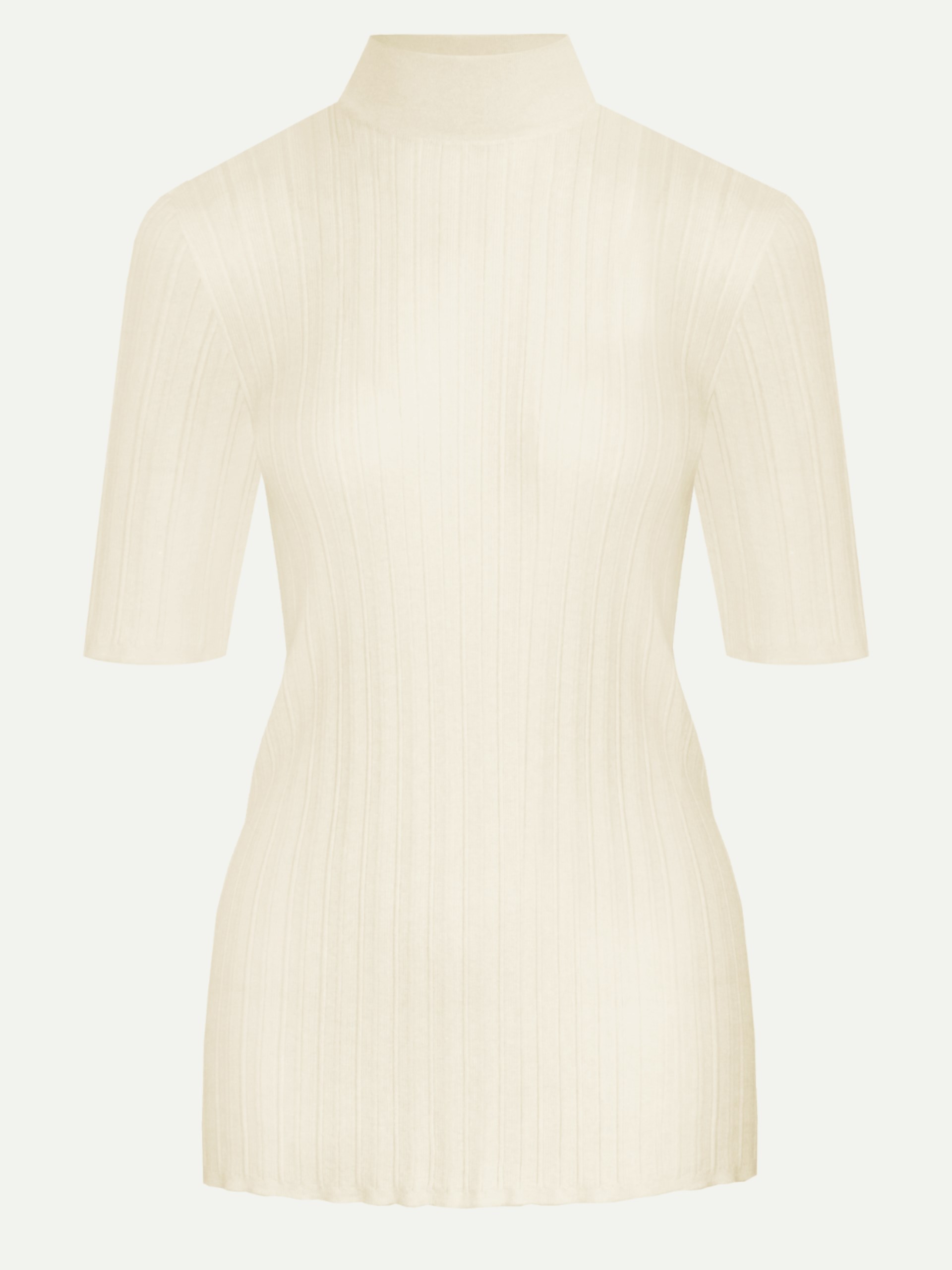 Malo ivory cashmere and silk turtleneck
