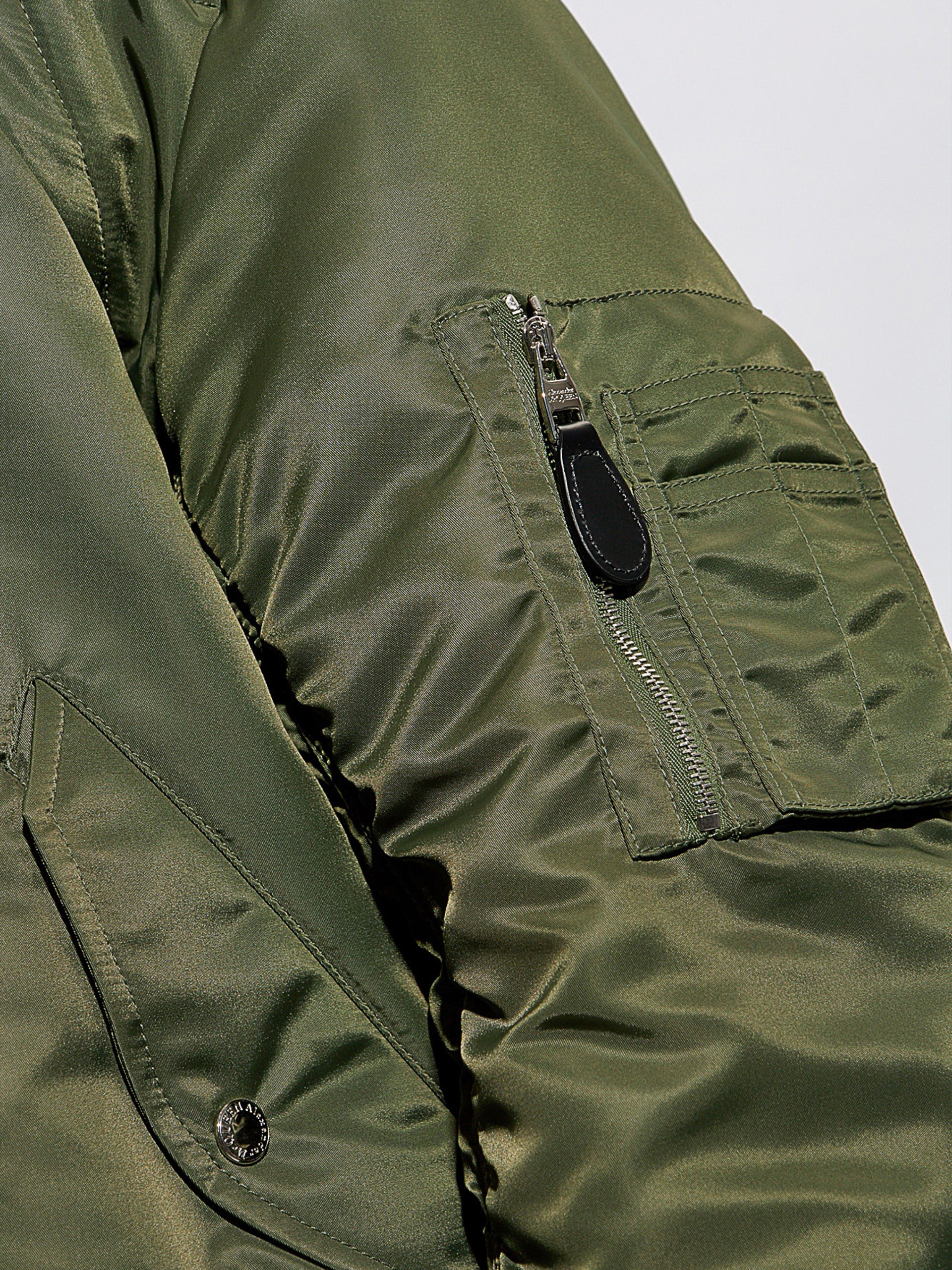 Alexander McQueen Men's Khaki Bomber Jacket