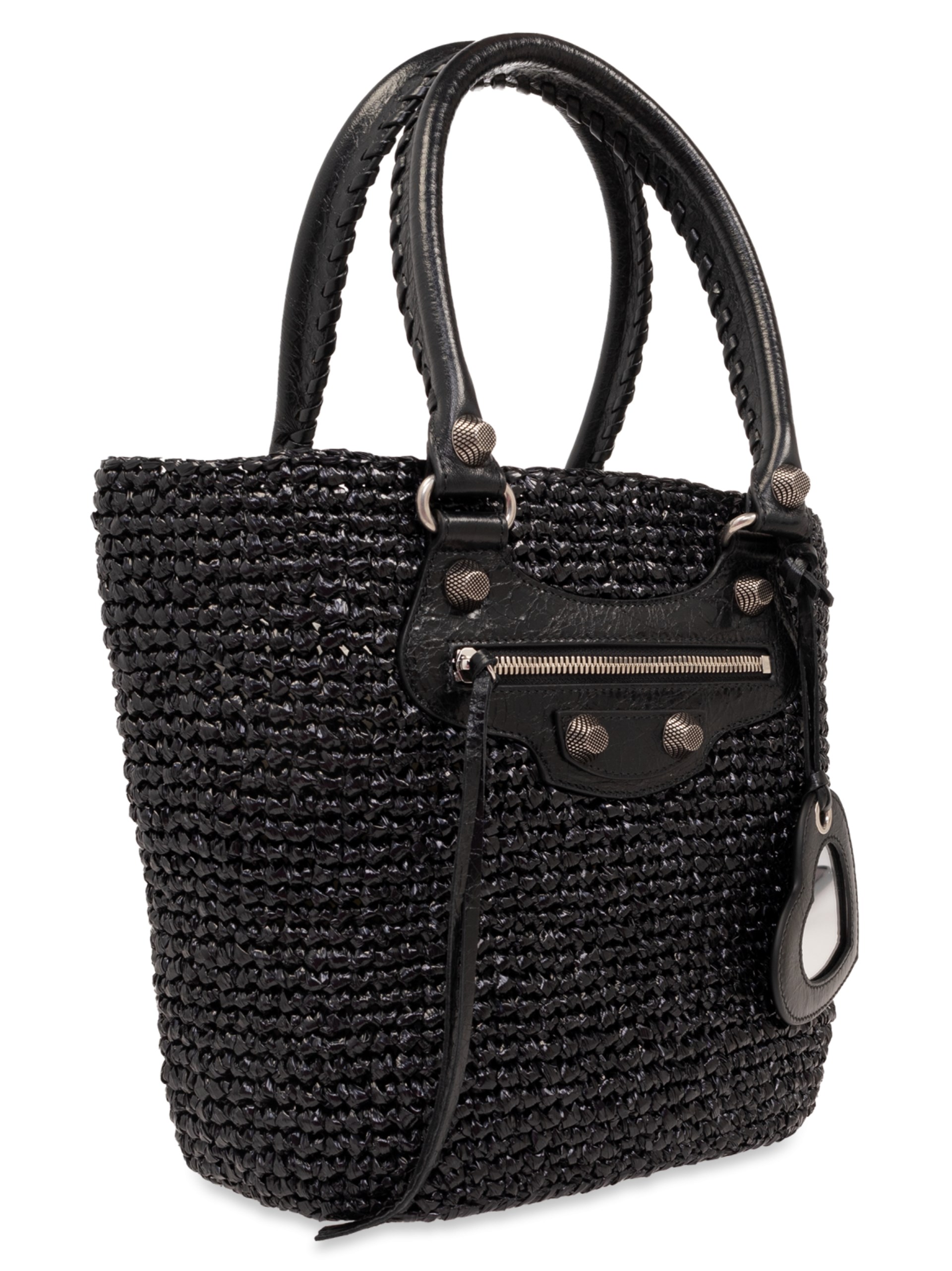 Balenciaga Le Cagole LM black leather shopping bag