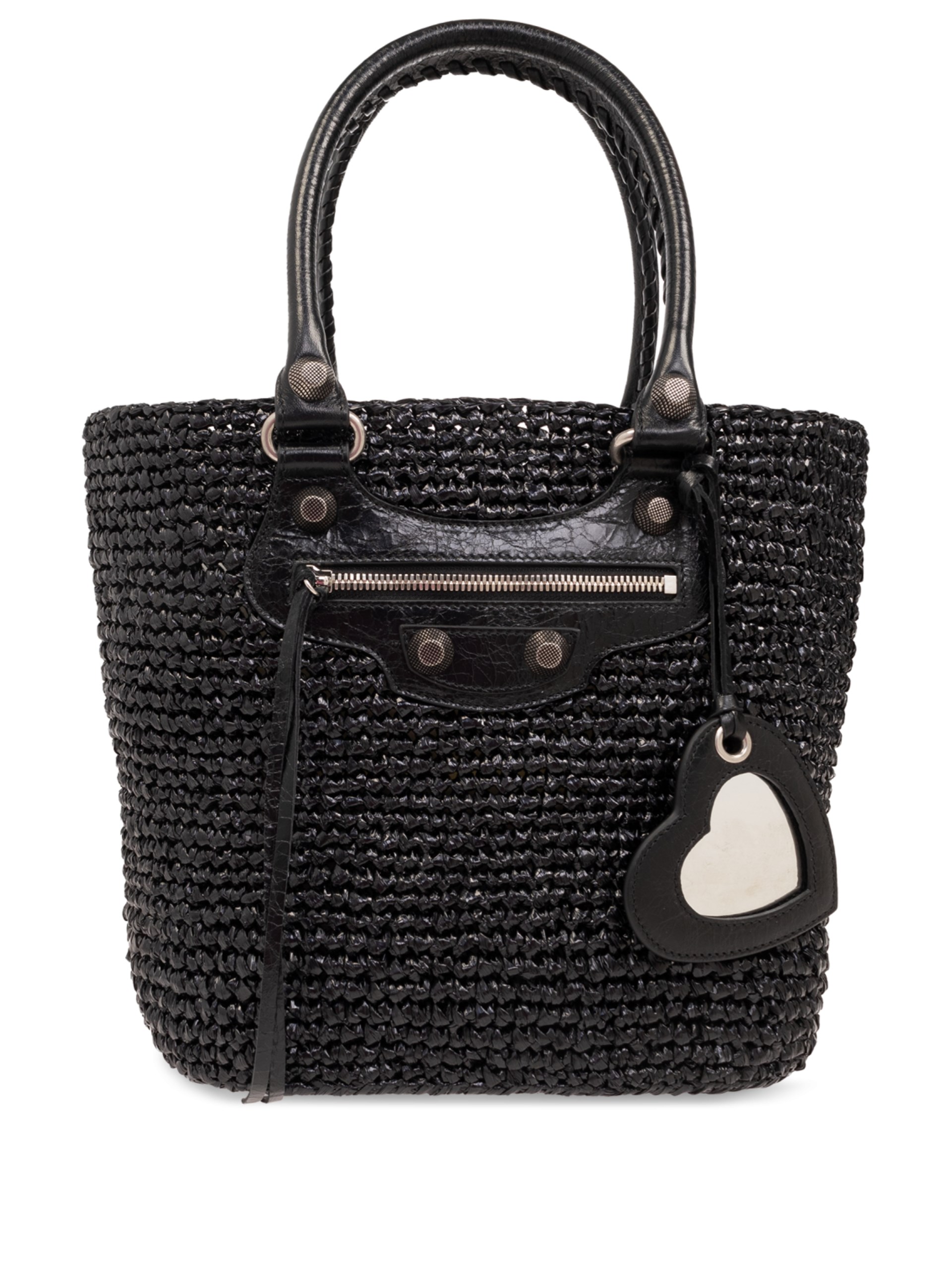 Balenciaga Le Cagole LM black leather shopping bag