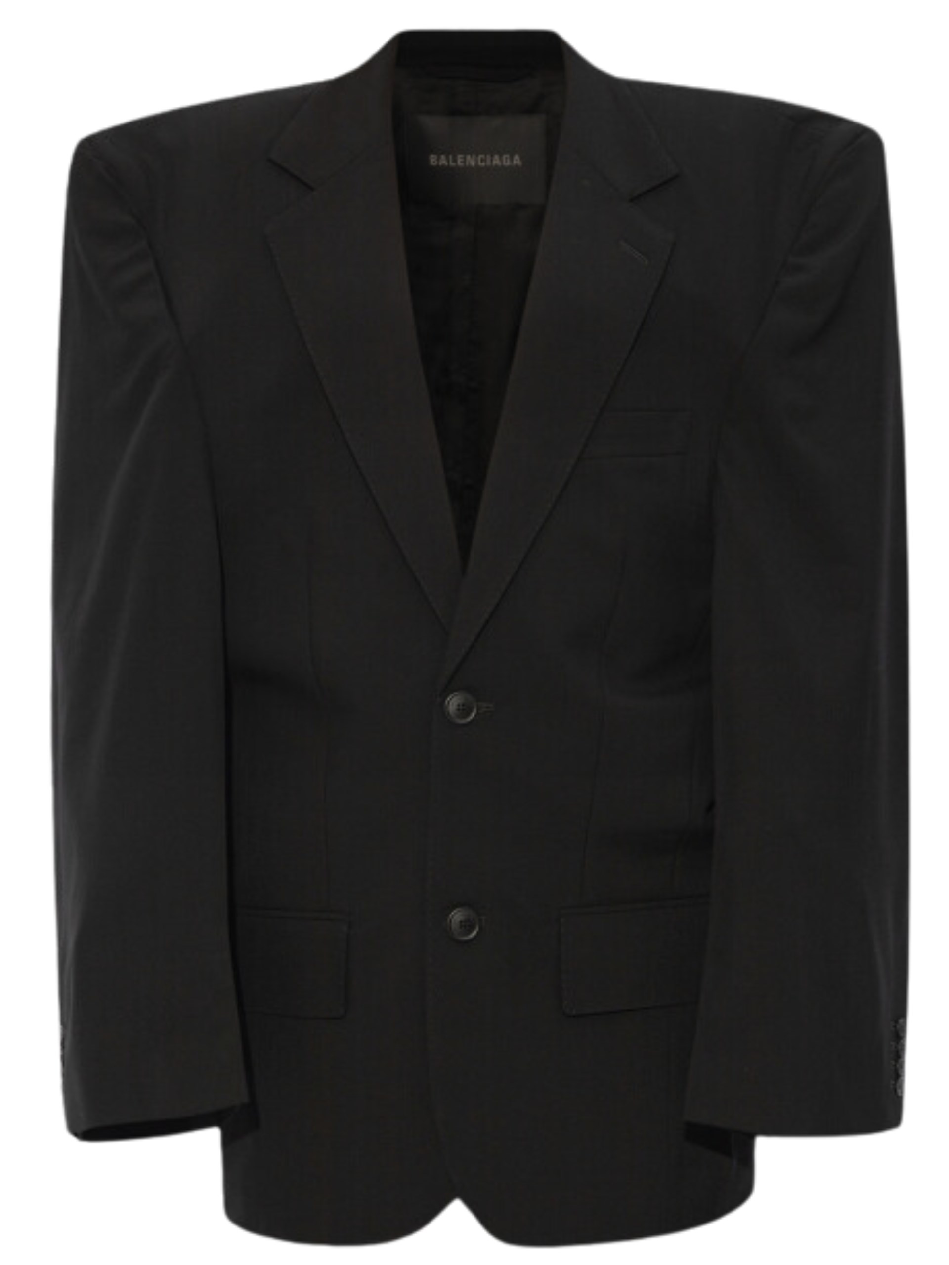 Balenciaga black oversized wool jacket
