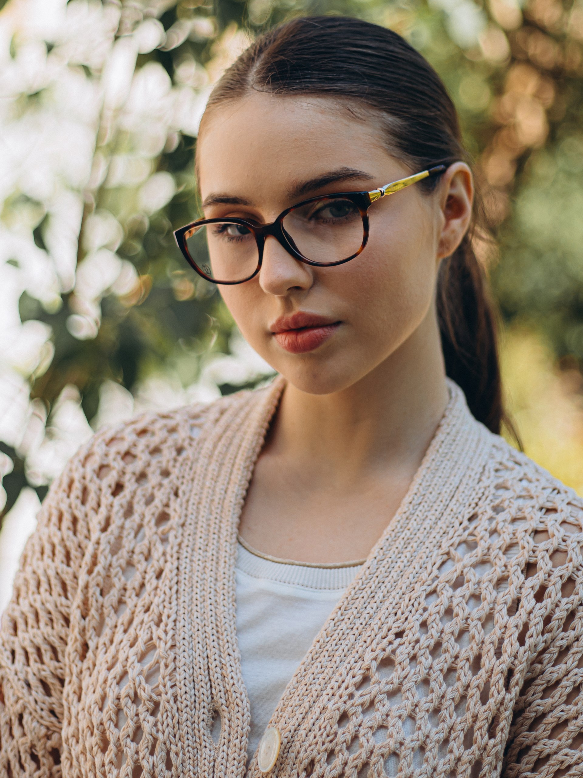 Cartier glasses with optical lenses and golden frames