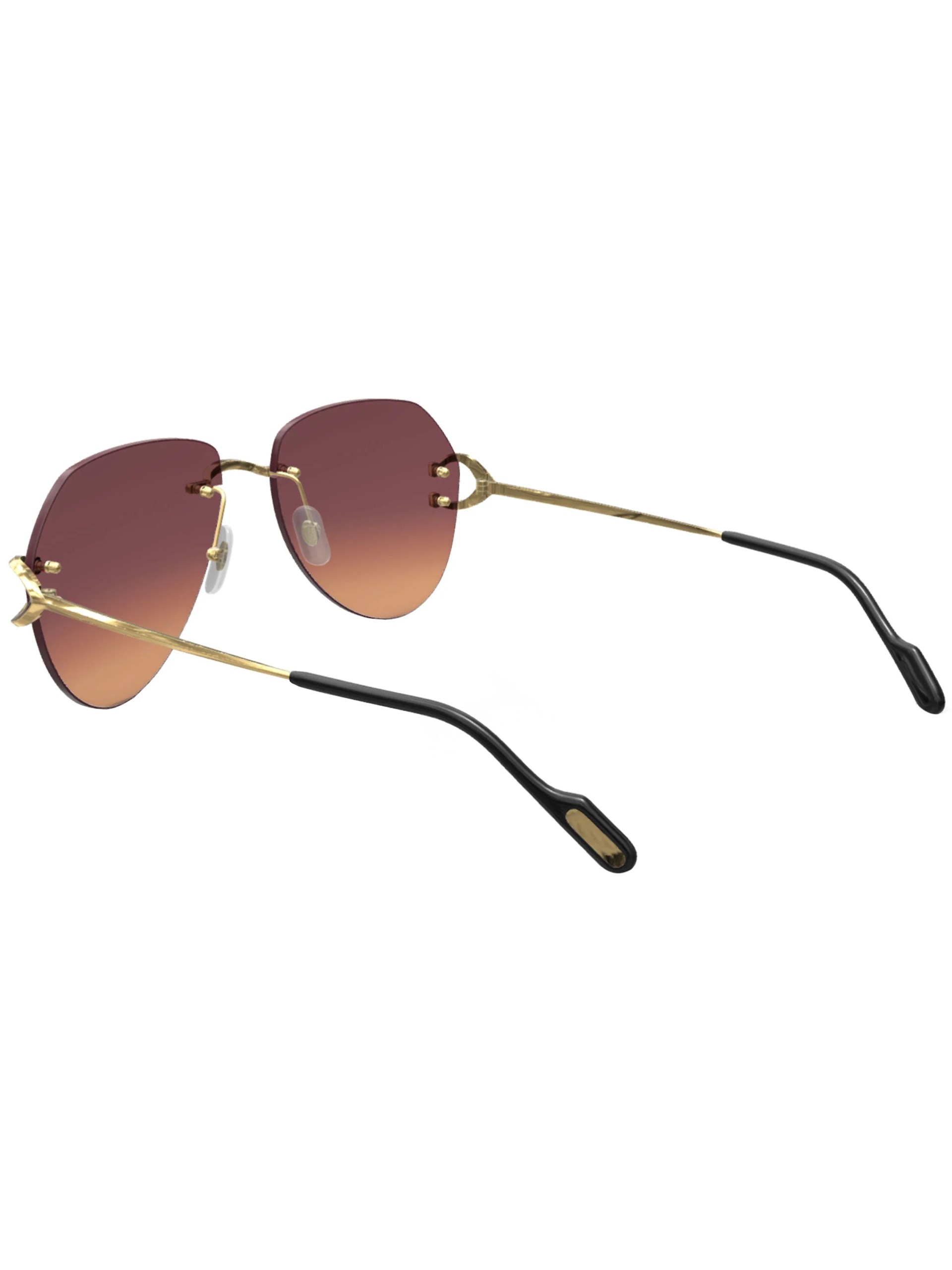 Cartier sunglasses with red lenses