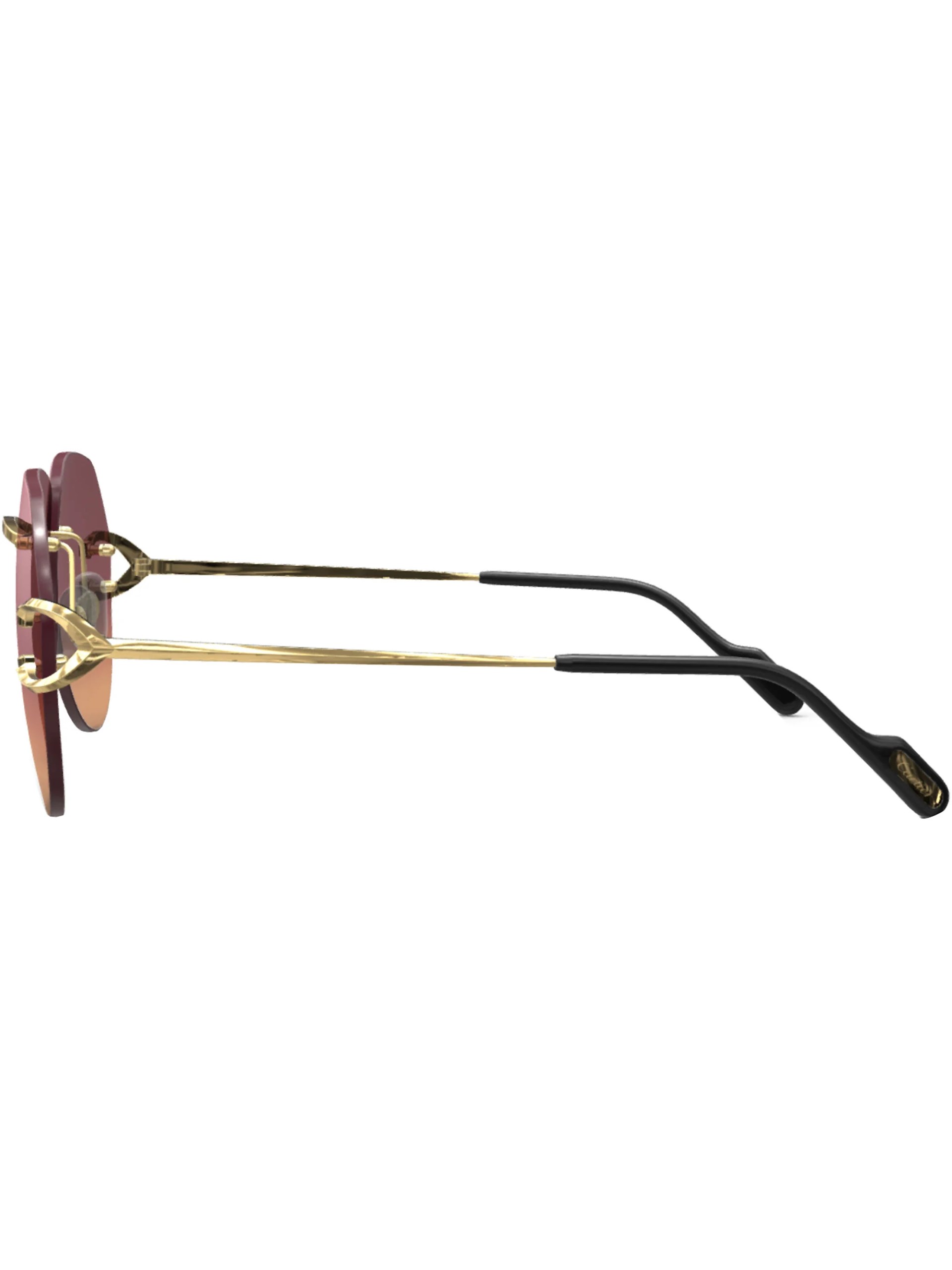 Cartier sunglasses with red lenses