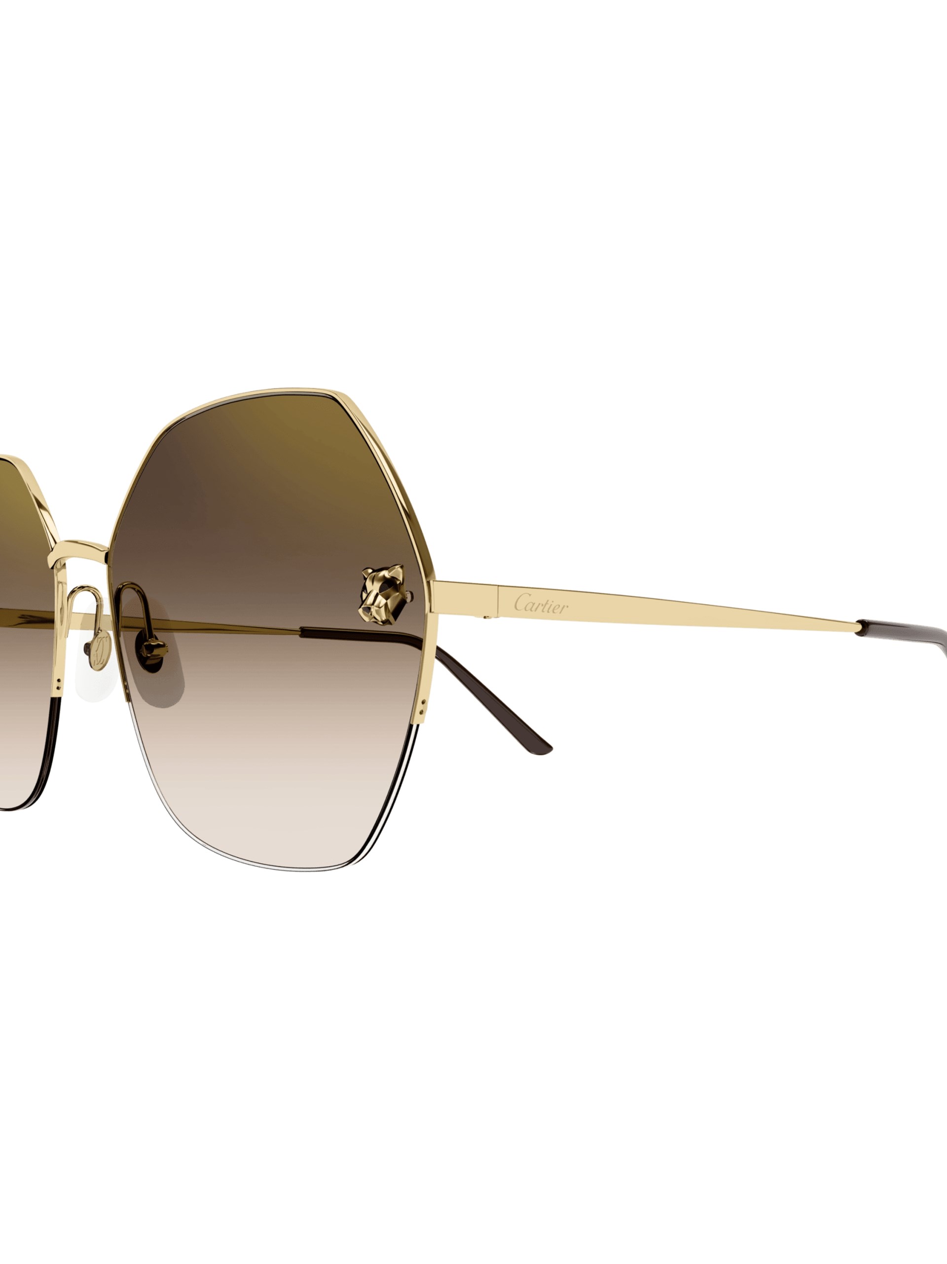 Cartier Core Range Panthère sunglasses with red lenses