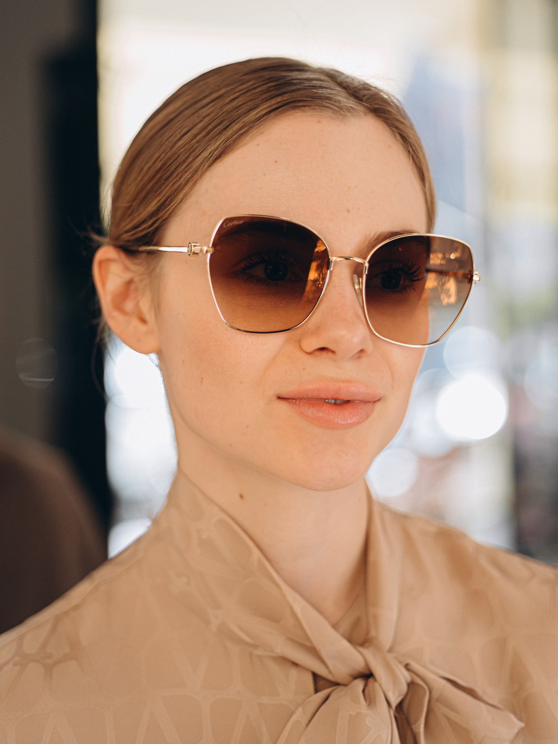 Cartier sunglasses with brown lenses