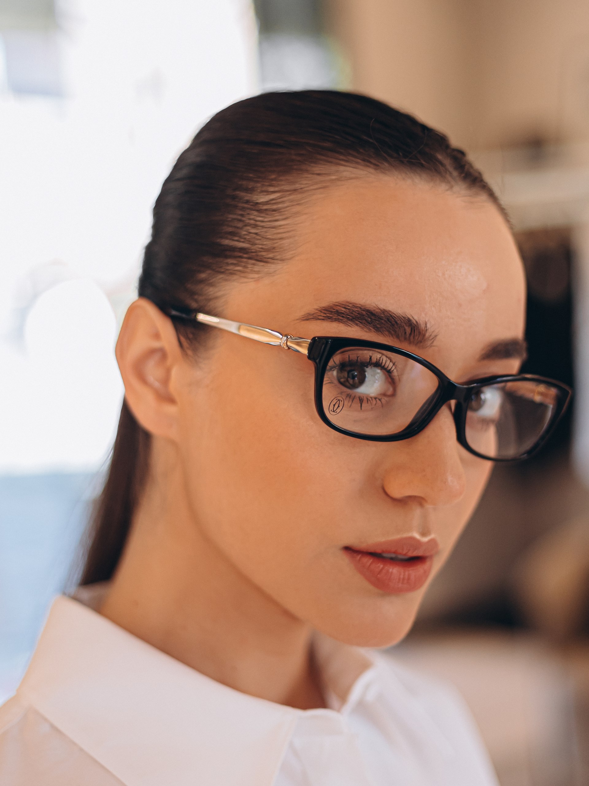 Cartier glasses with optical lenses