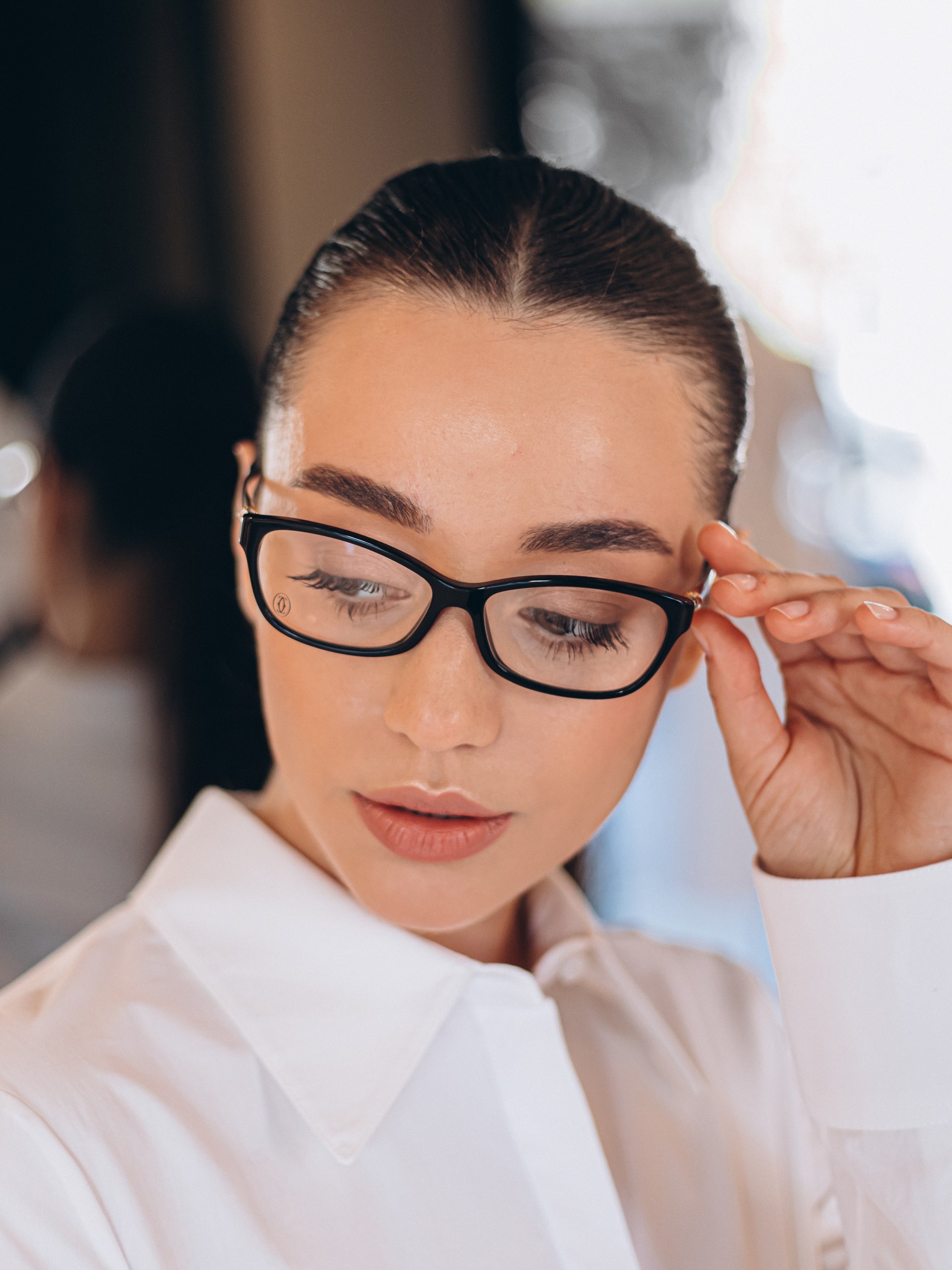 Cartier glasses with optical lenses