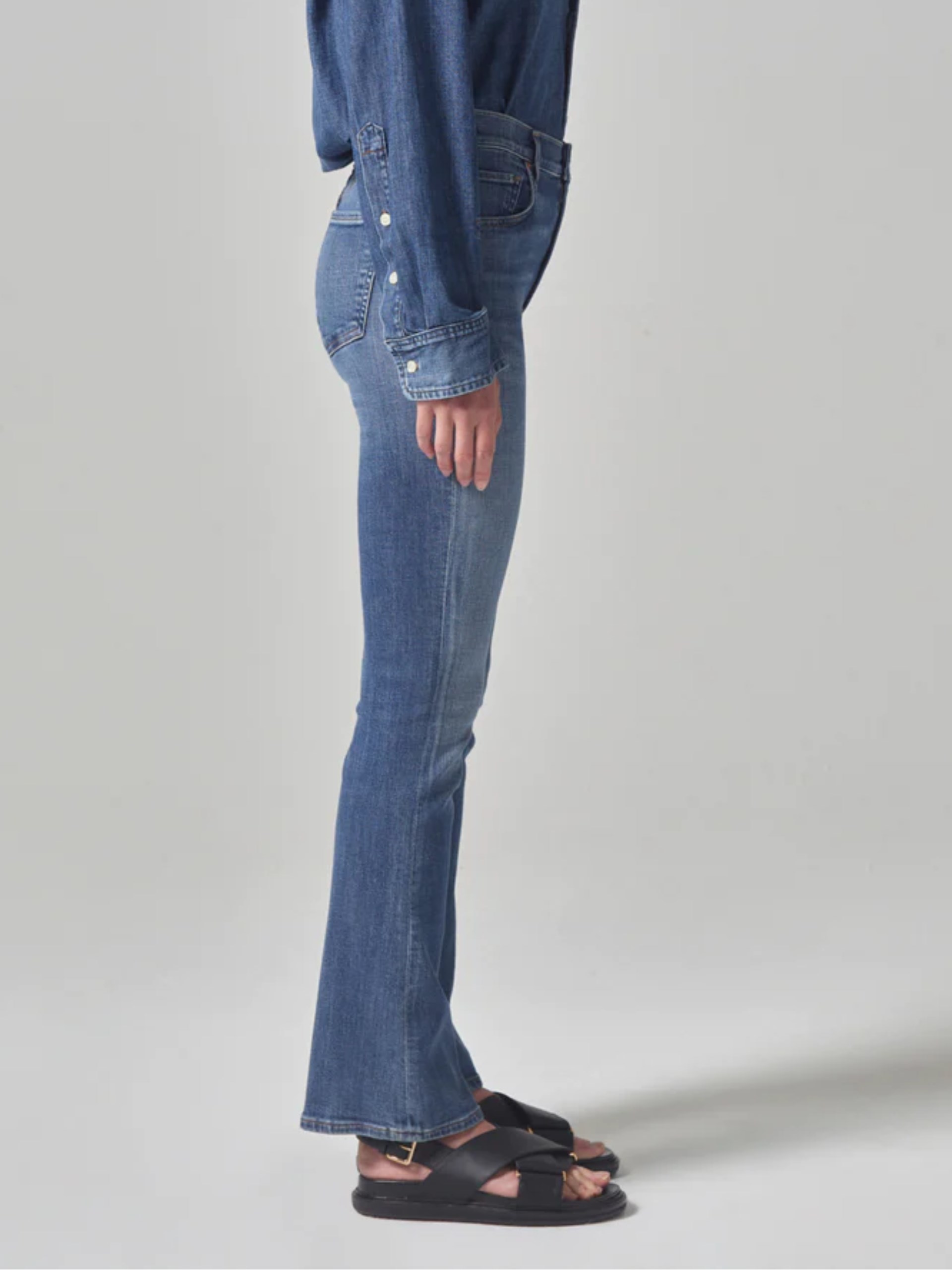 Citizens of Humanity Lilah 30" High Rise Blue Jeans