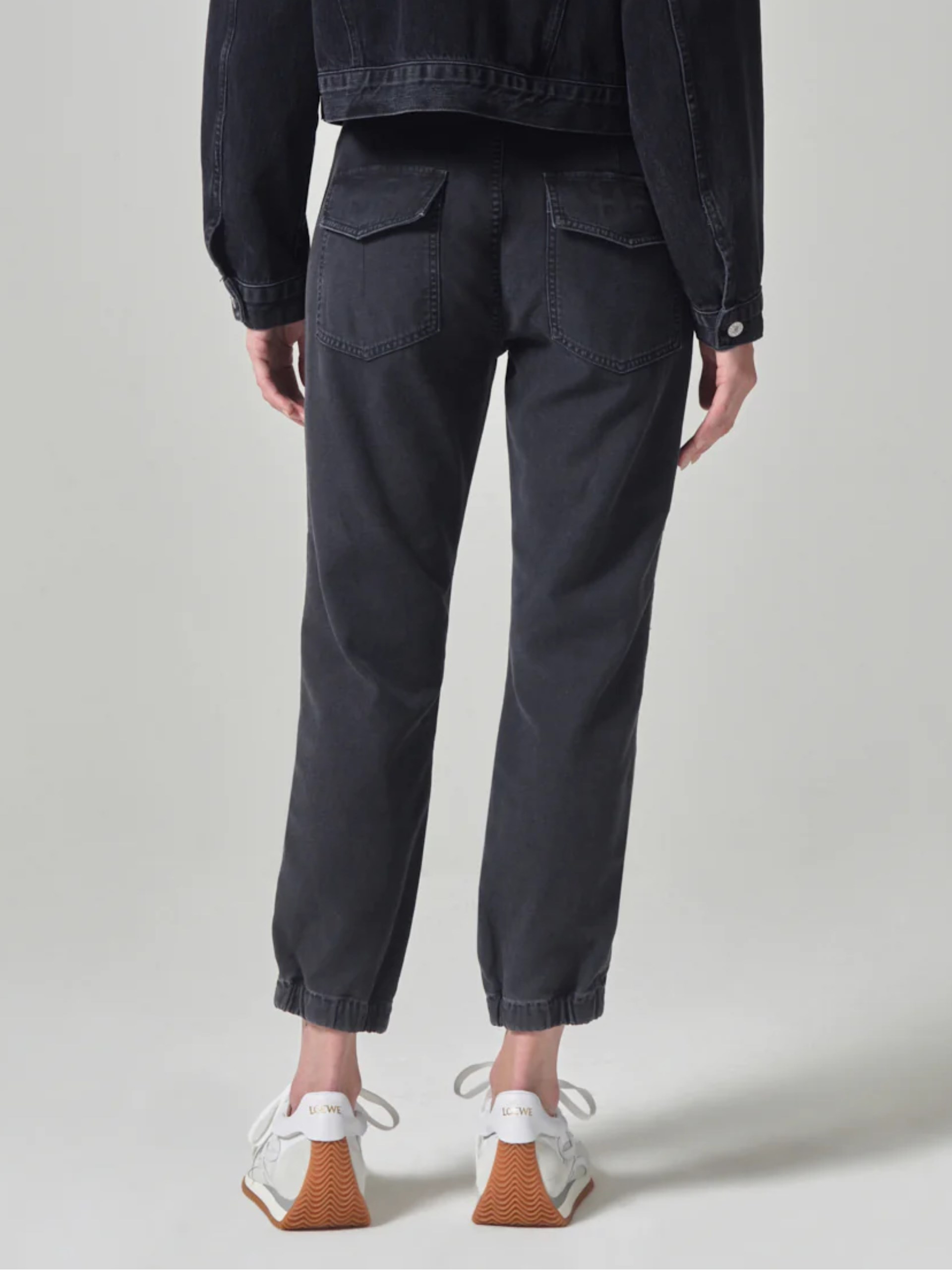 Citizens of Humanity Agni utility pants in black cotton