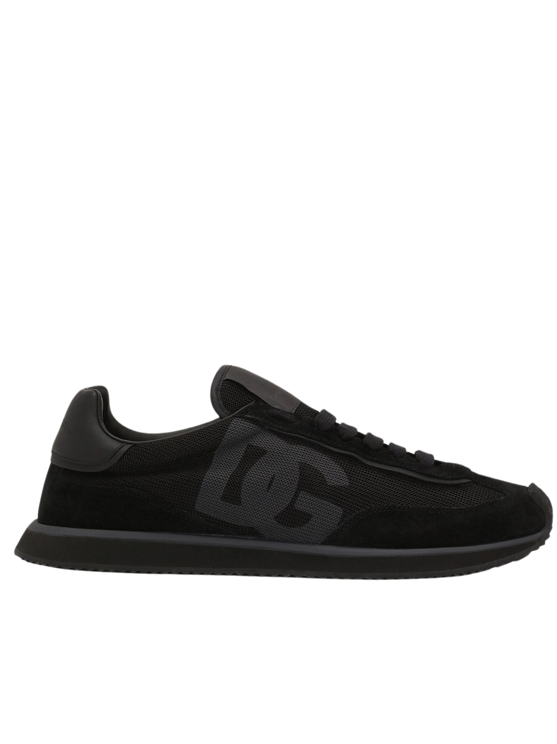 Dolce&Gabbana men's black sneakers made of combined fabrics