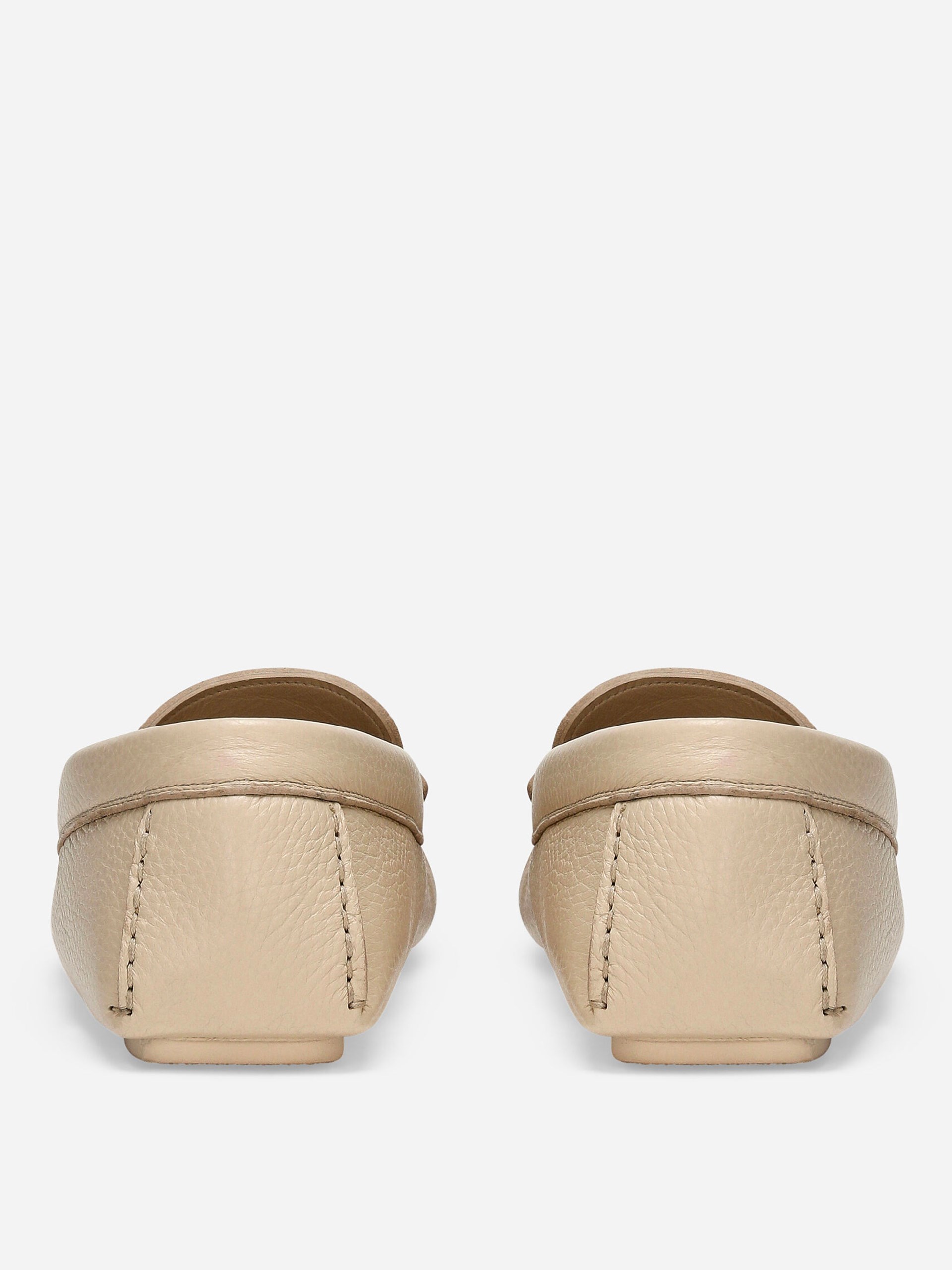 Dolce&Gabbana Driver Men's beige leather loafers