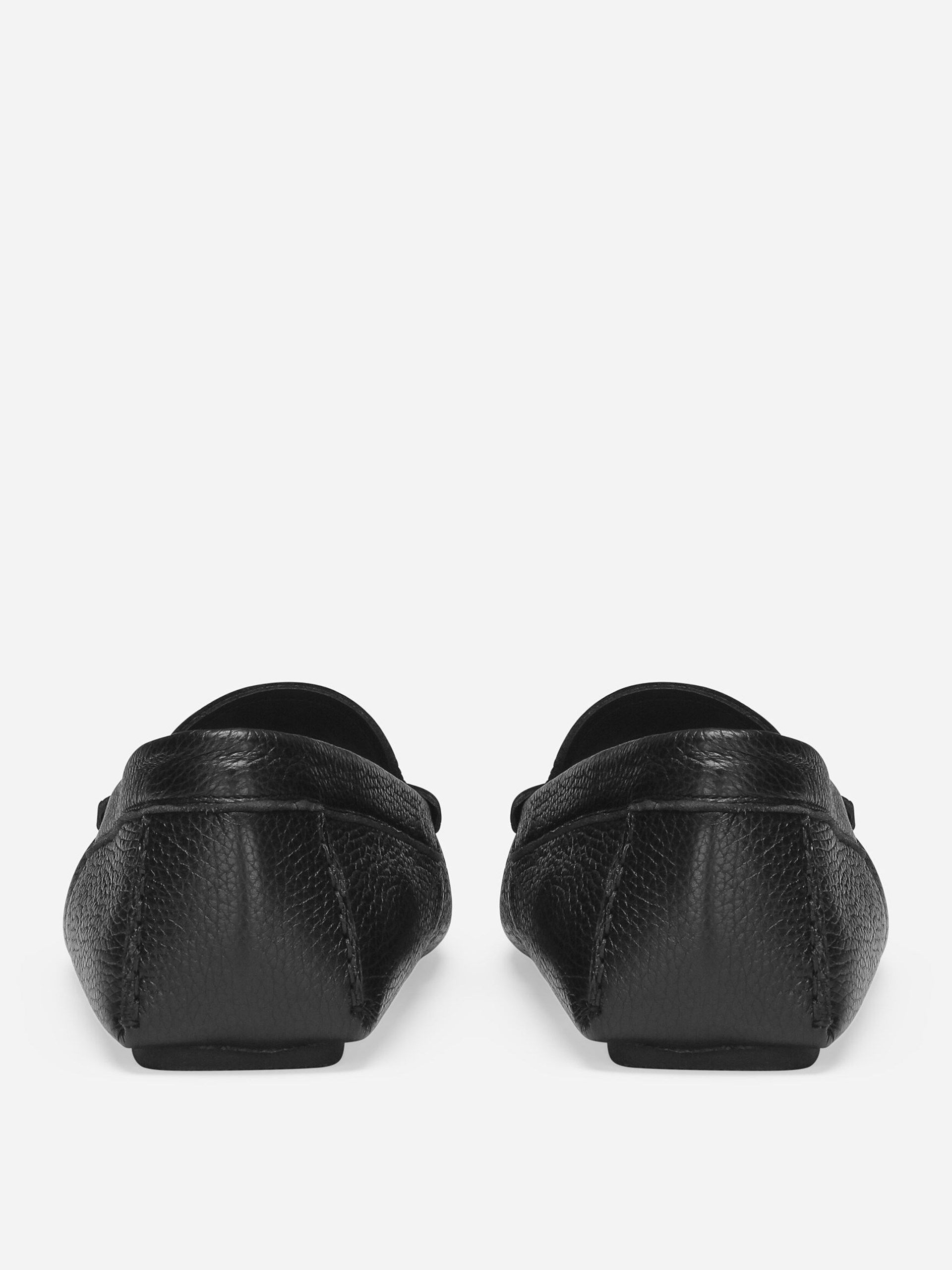 Dolce&Gabbana Driver Men's black leather loafers