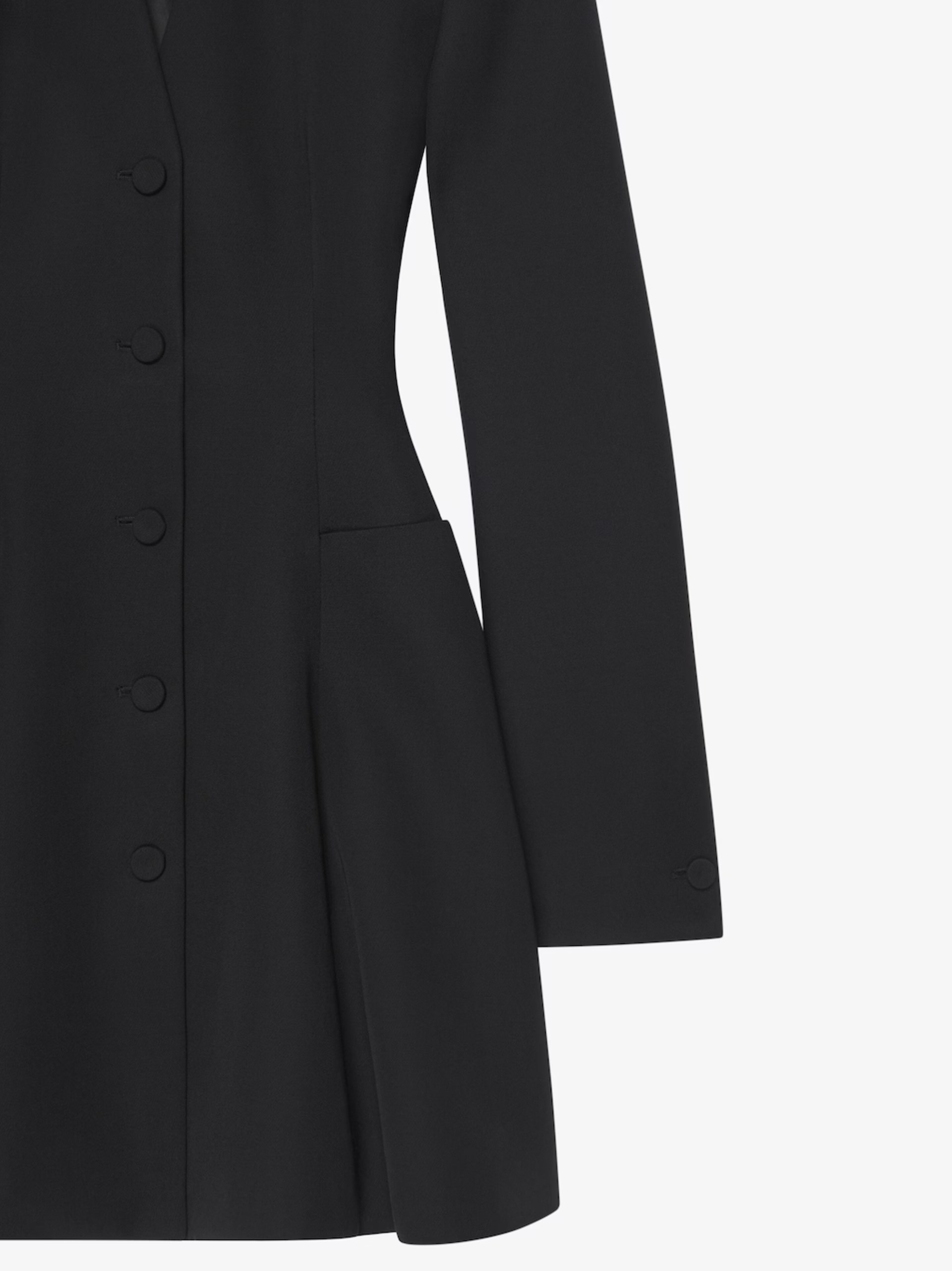 Givenchy black wool mini dress