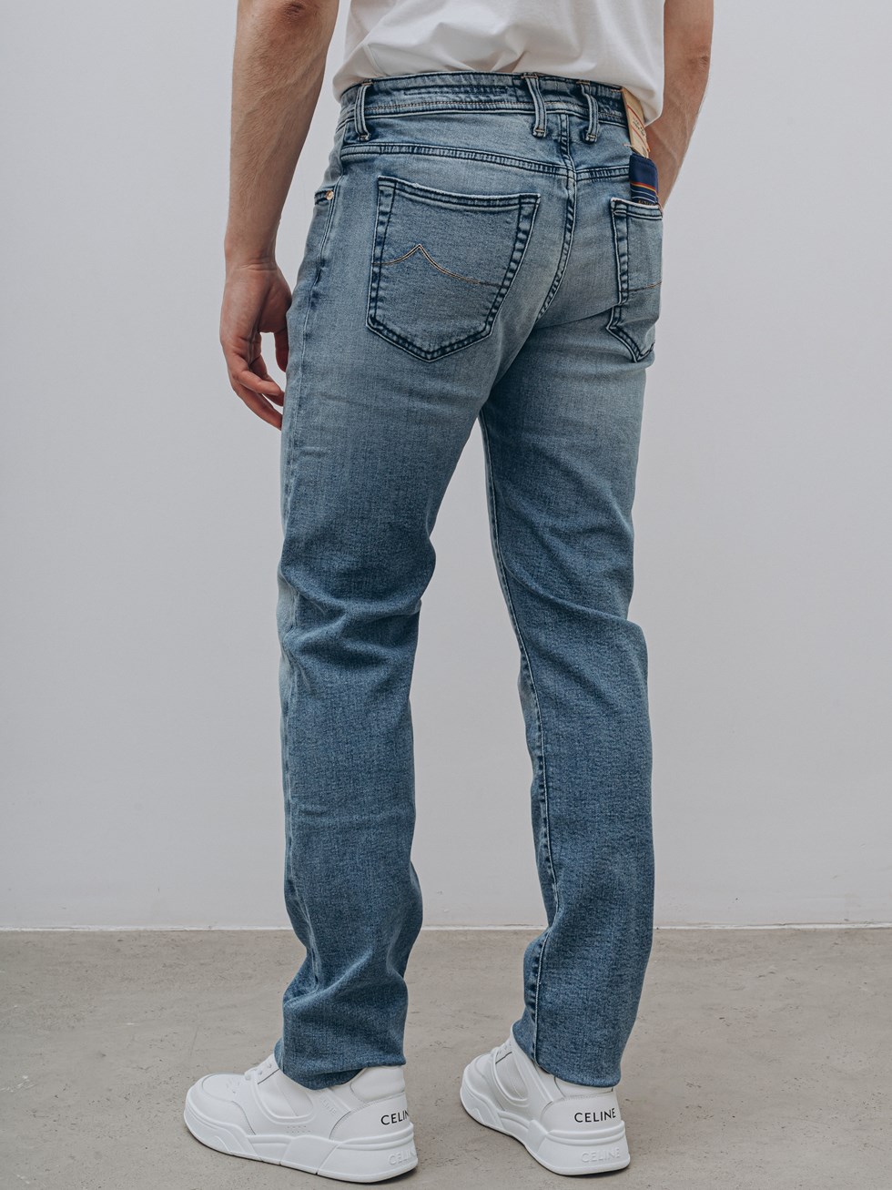 Jacob Cohën Bard Limited Edition cotton light blue jeans for men