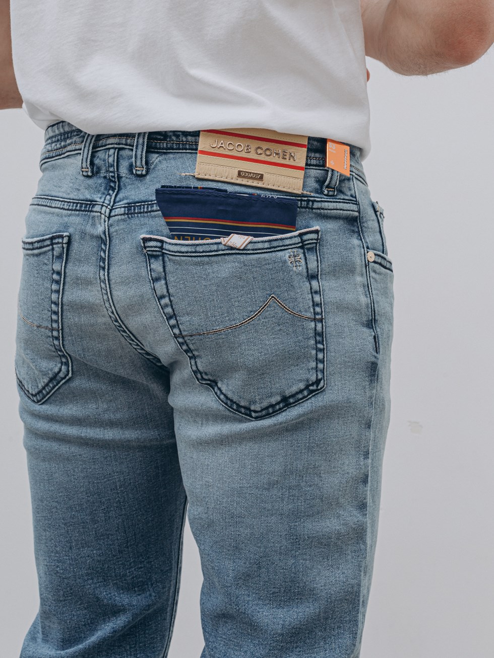 Jacob Cohën Bard Limited Edition cotton light blue jeans for men