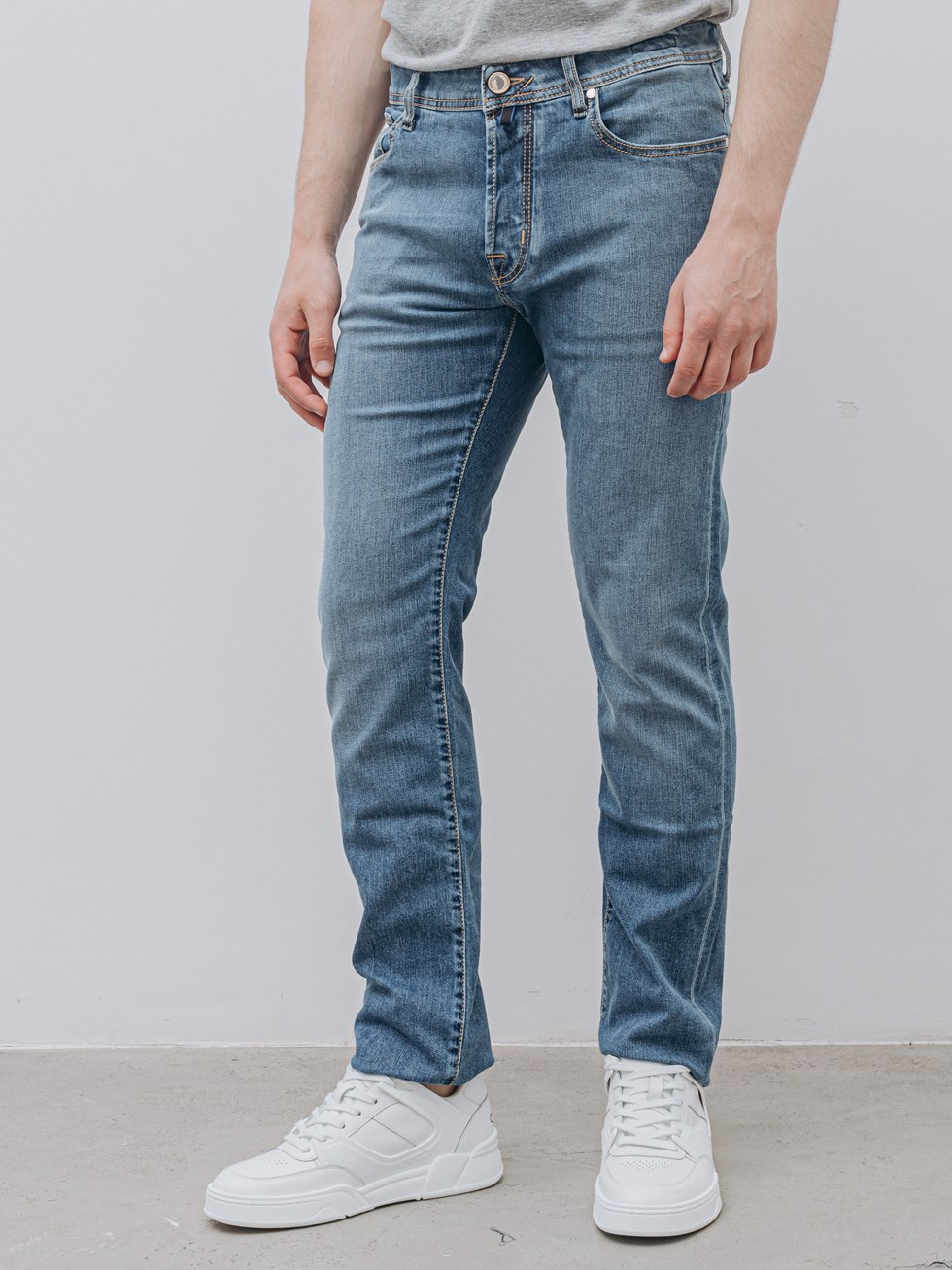 Jacob Cohën Bard men's blue slim fit cotton jeans