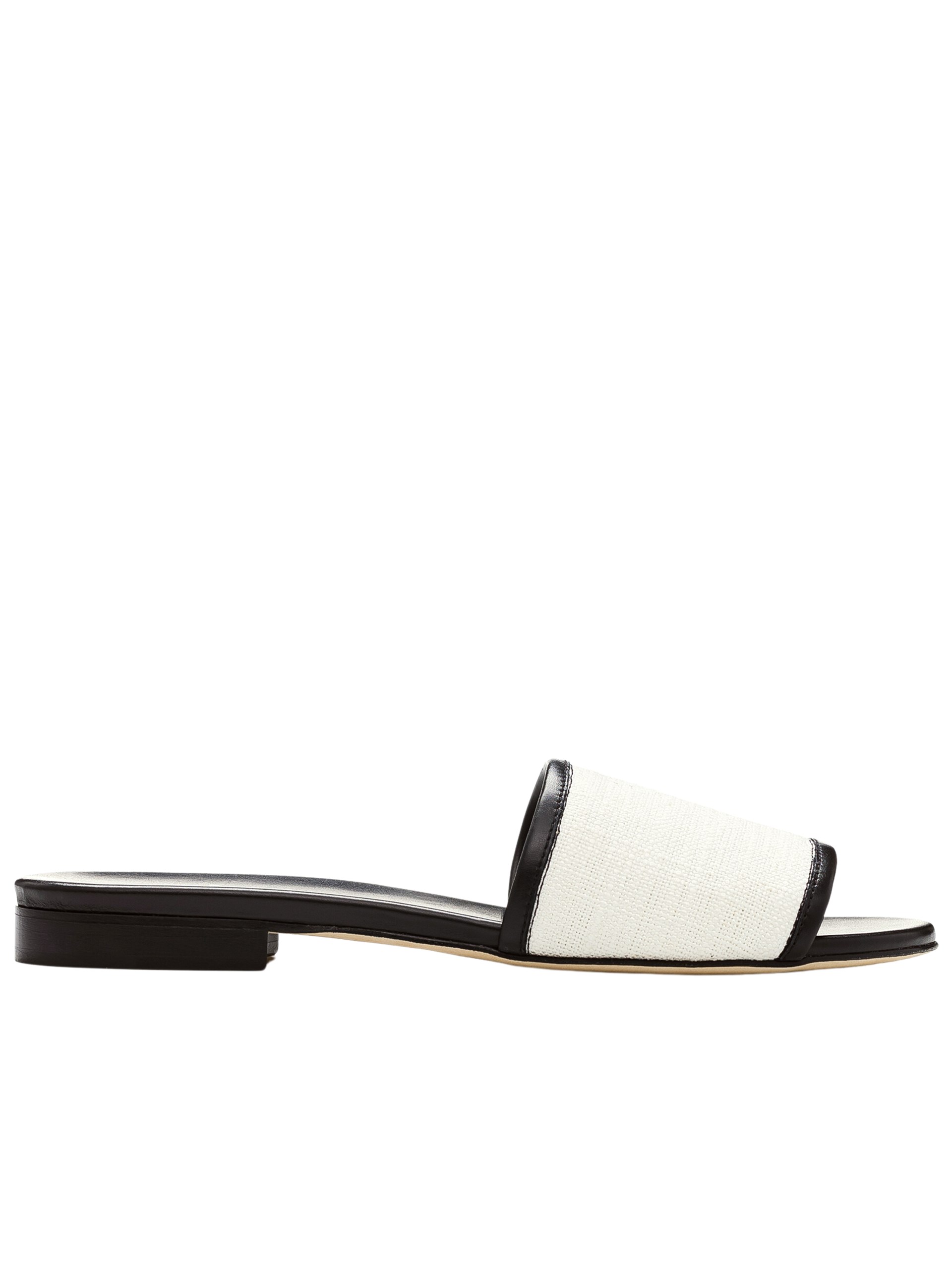 Kiton black combination flip flops