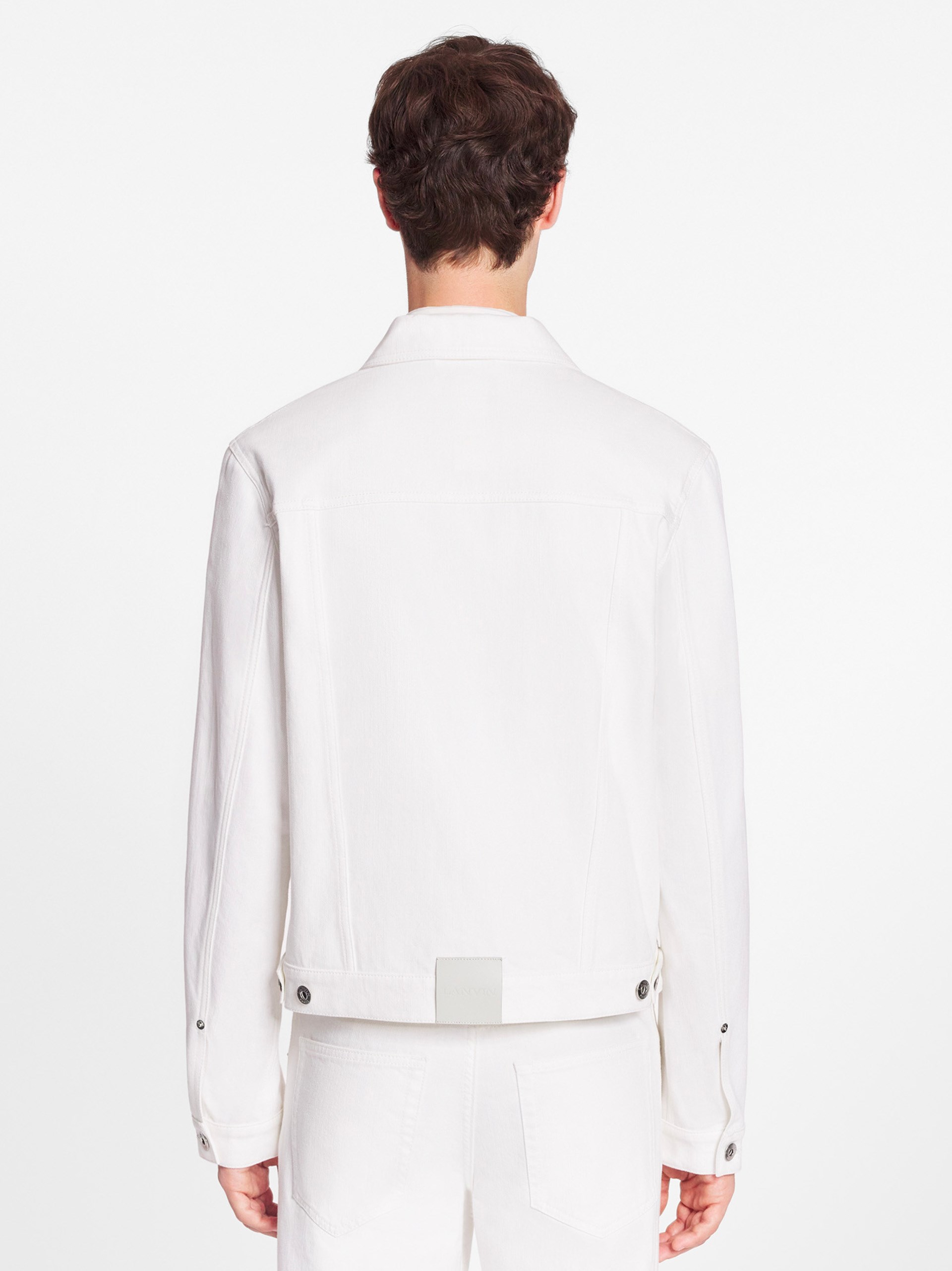 Lanvin Men's White Denim Jacket