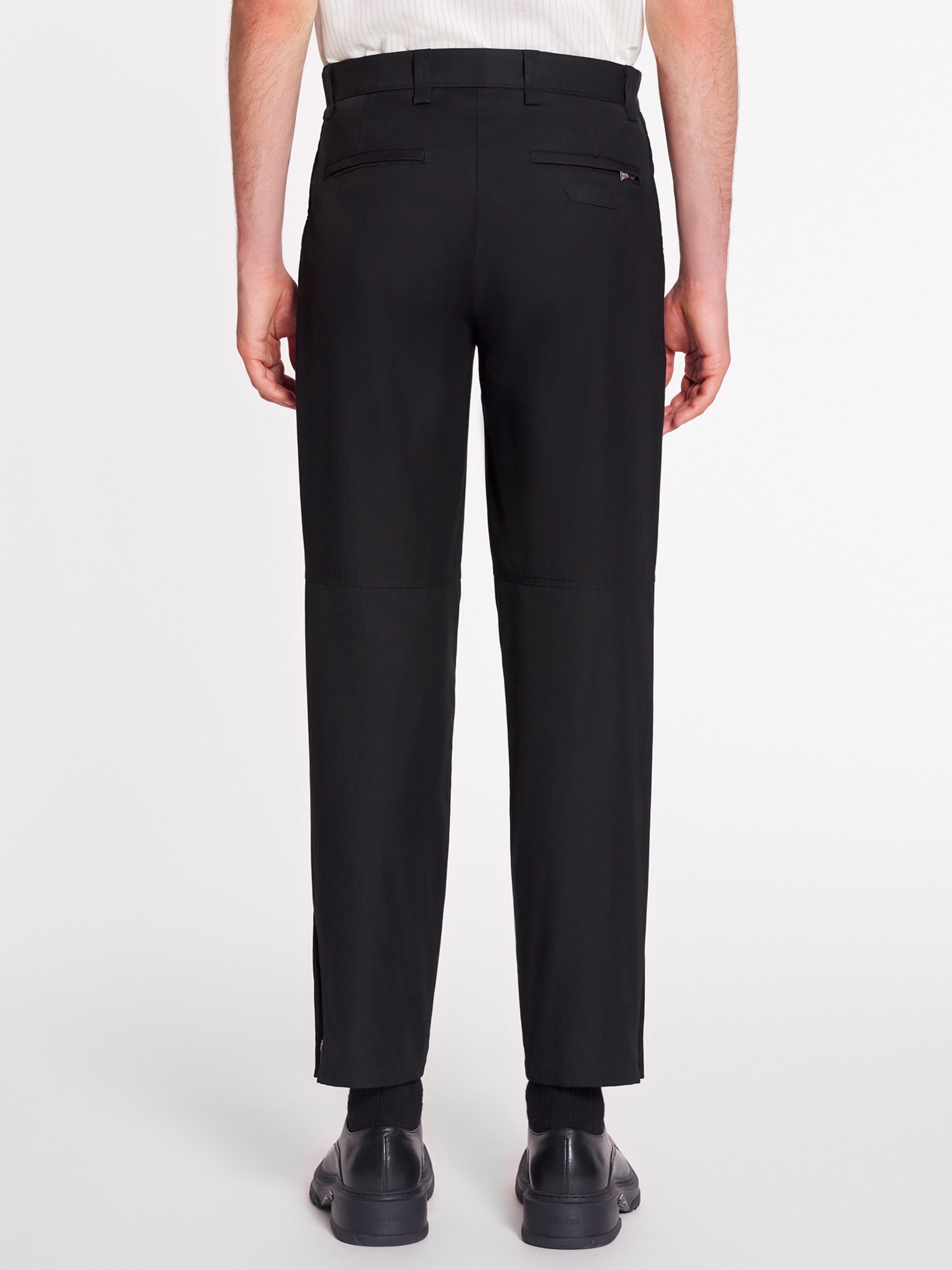 Men's Black Classic Lanvin Biker Pants