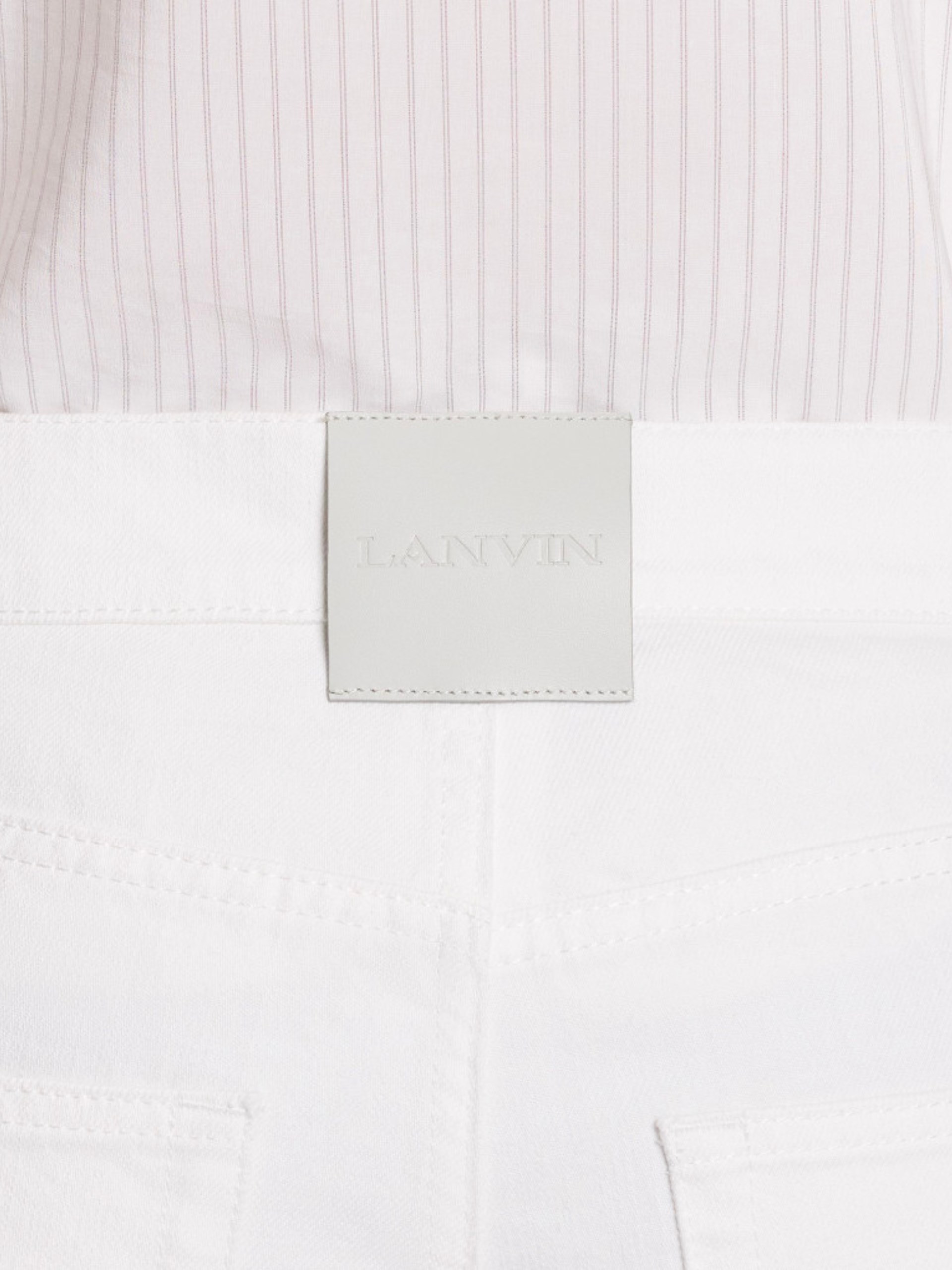 Чоловічі білі класичні джинси Lanvin з п'ятьма кишенями