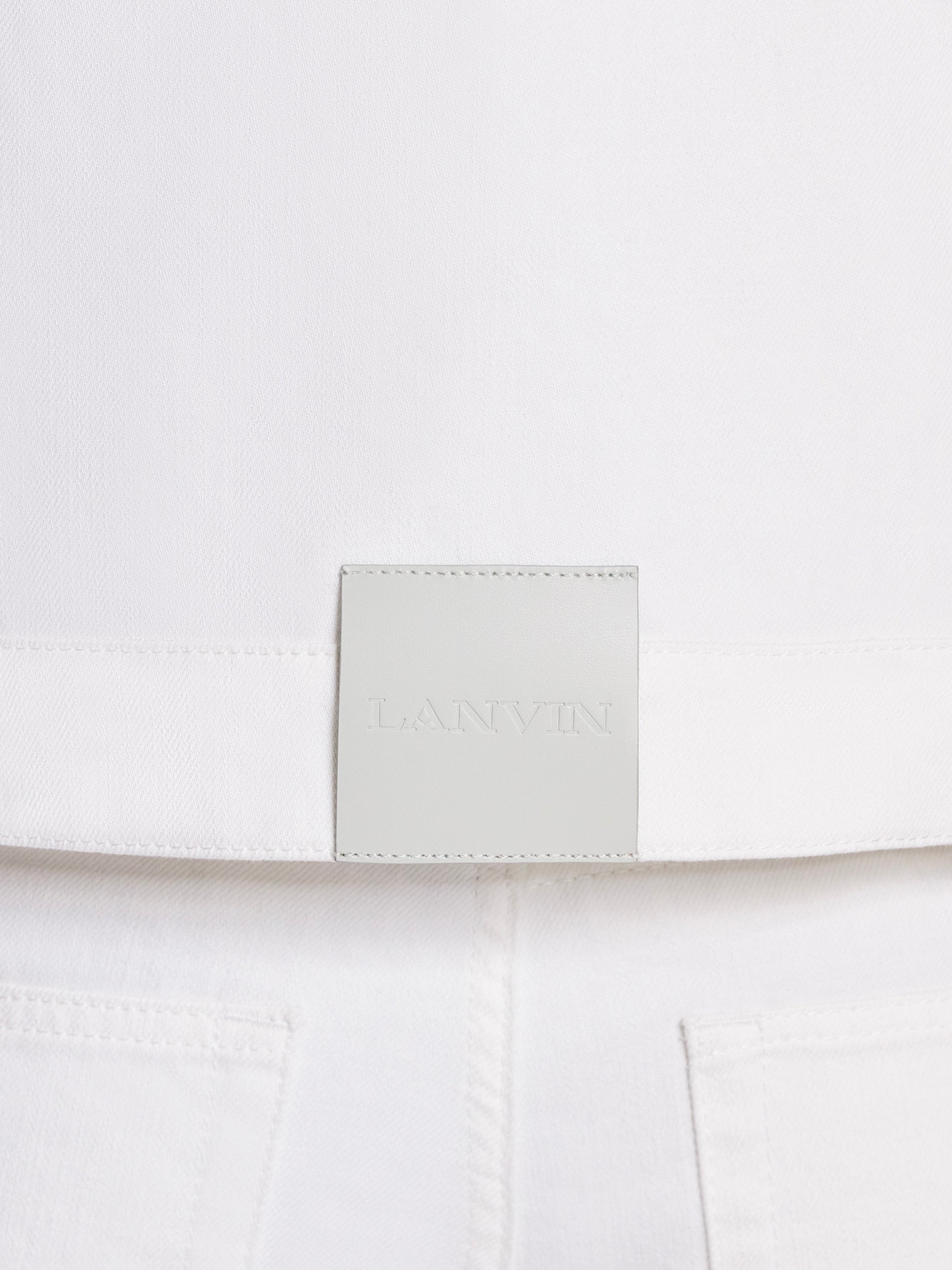 Lanvin Men's White Denim Jacket