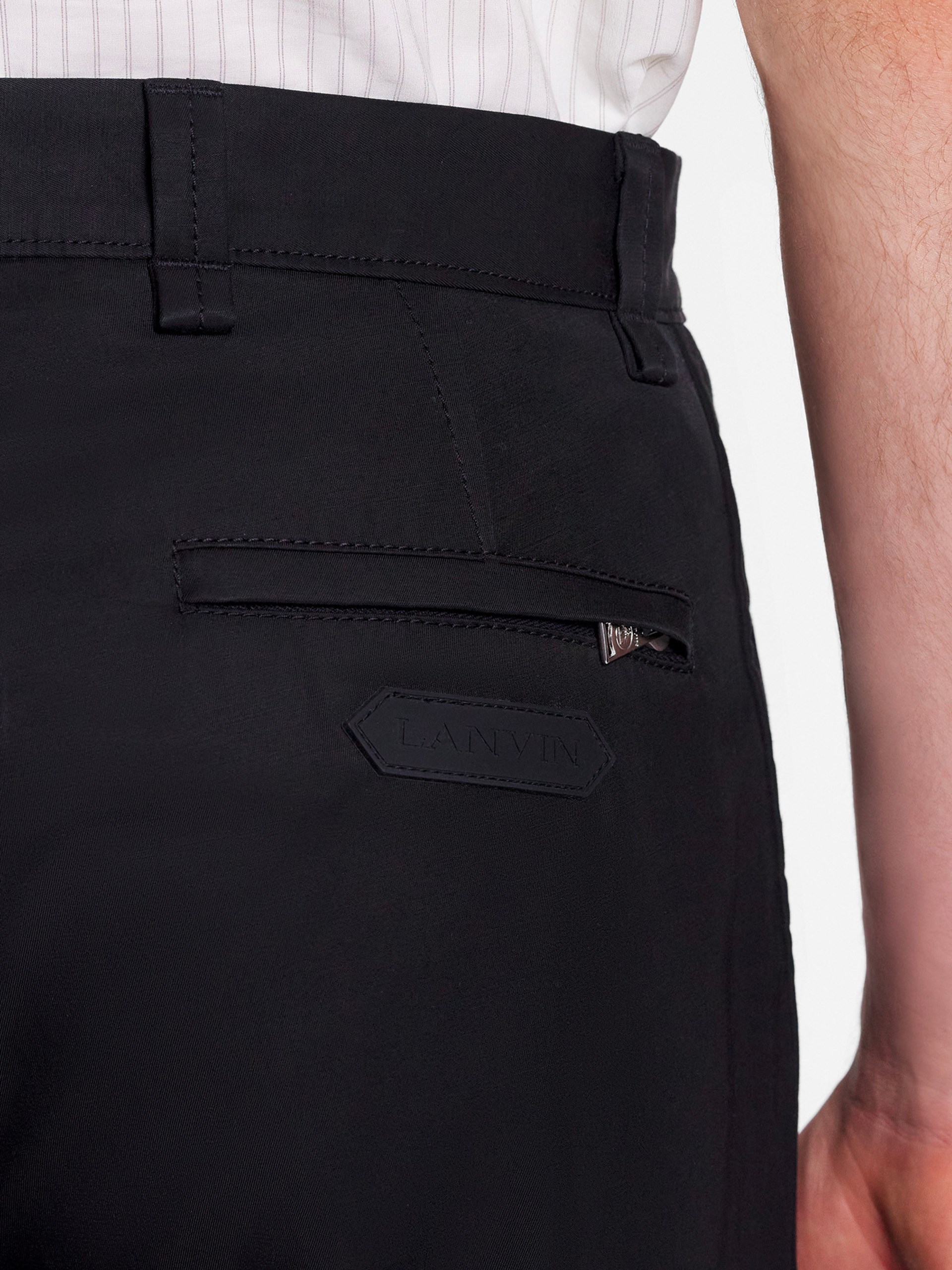 Men's Black Classic Lanvin Biker Pants