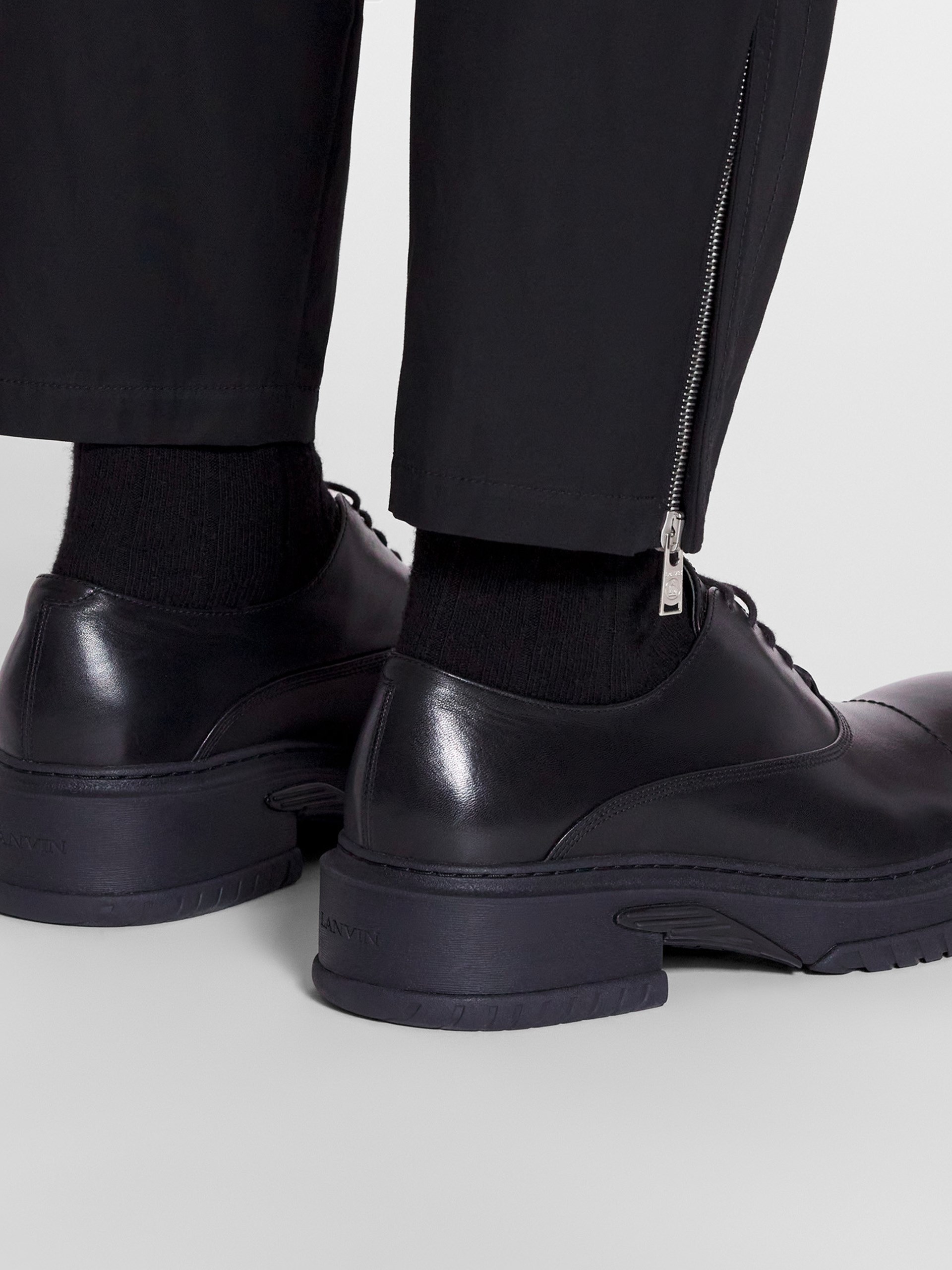 Men's Black Classic Lanvin Biker Pants