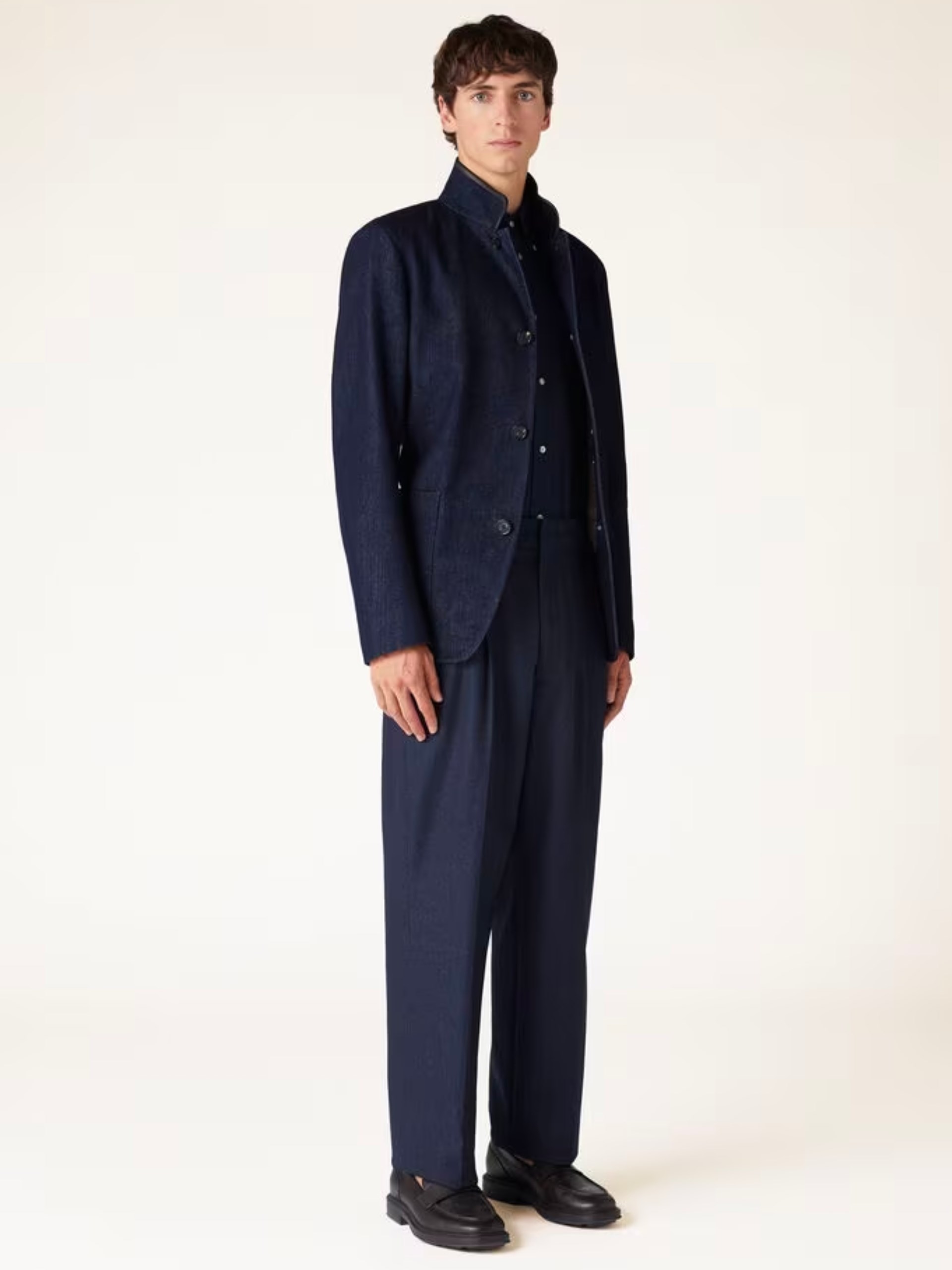 Loro Piana Spagna Men's Navy Blue Jacket
