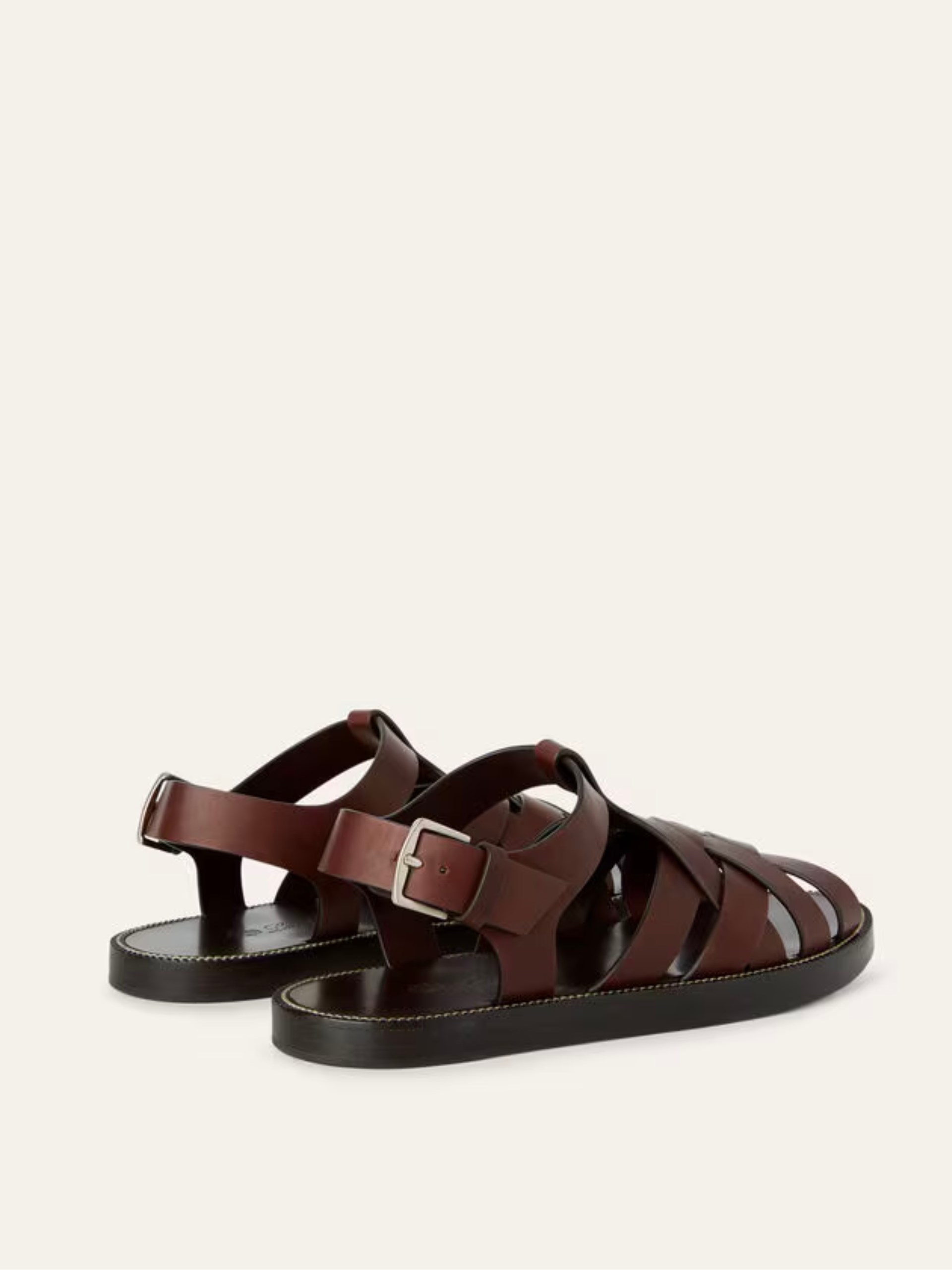 Loro Piana Kumihimo Brown Sandals for Men