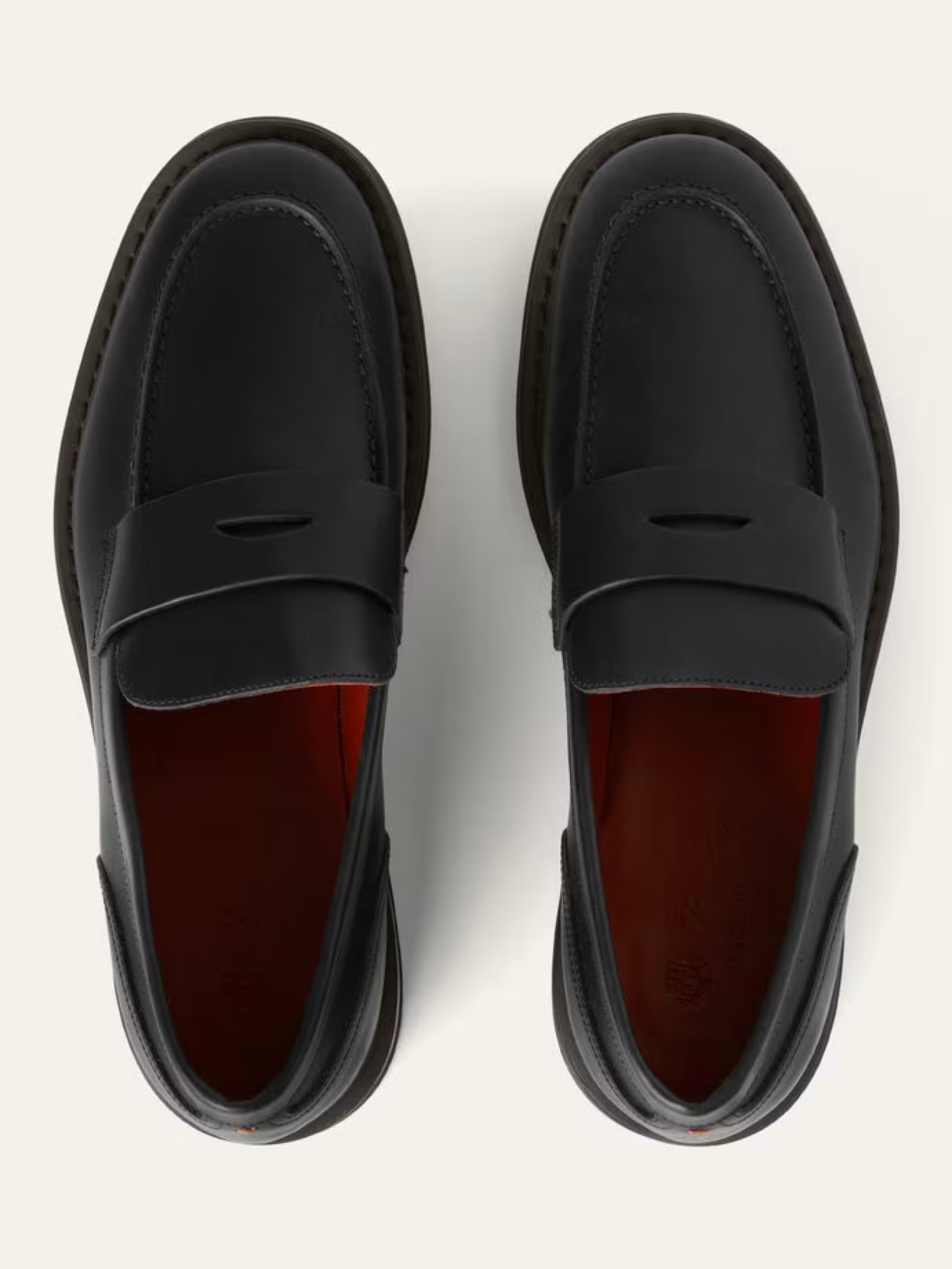 Loro Piana Travis Men's Black Leather Loafers
