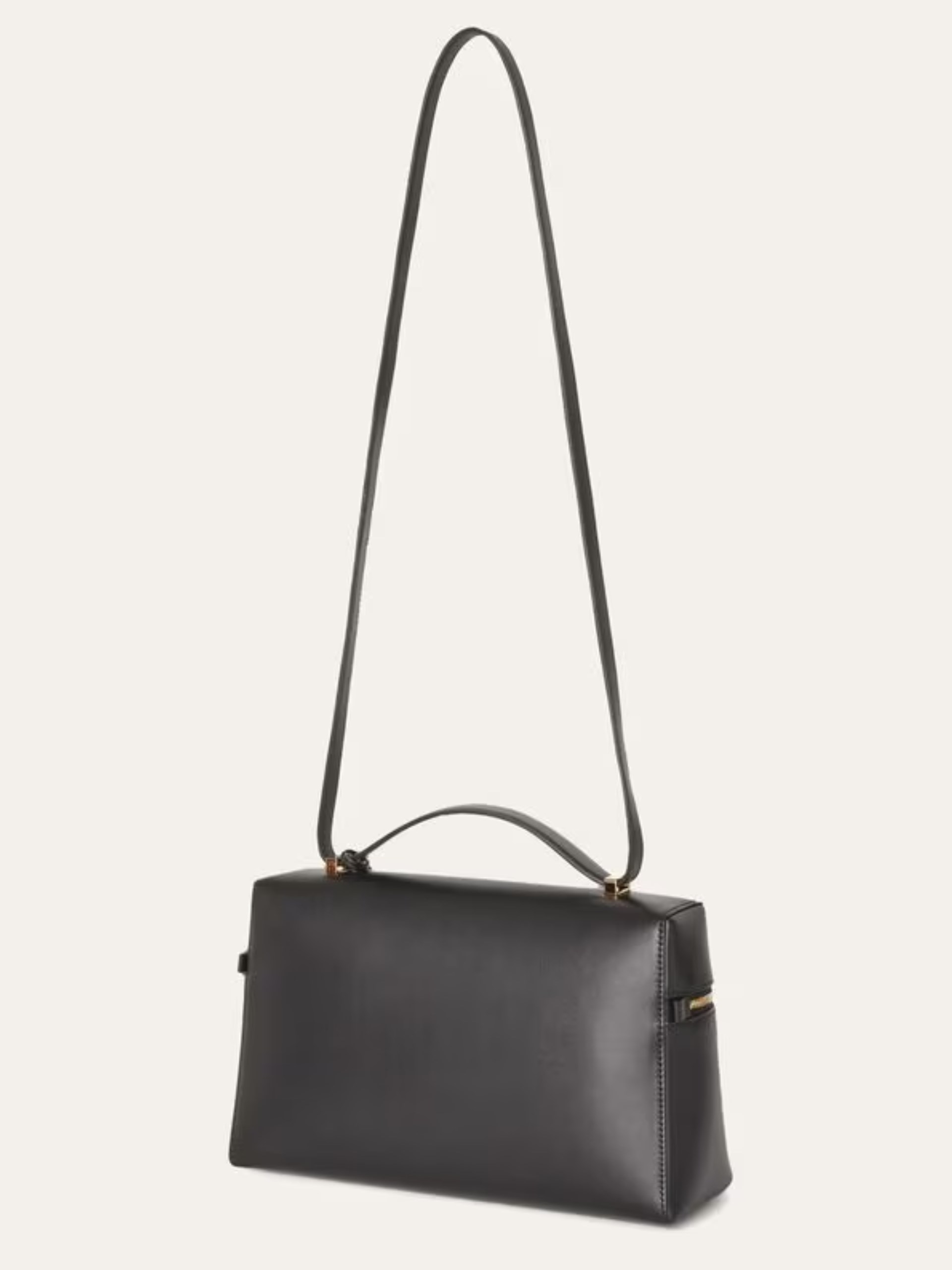 Loro Piana Extra L27 black bag made of smooth leather
