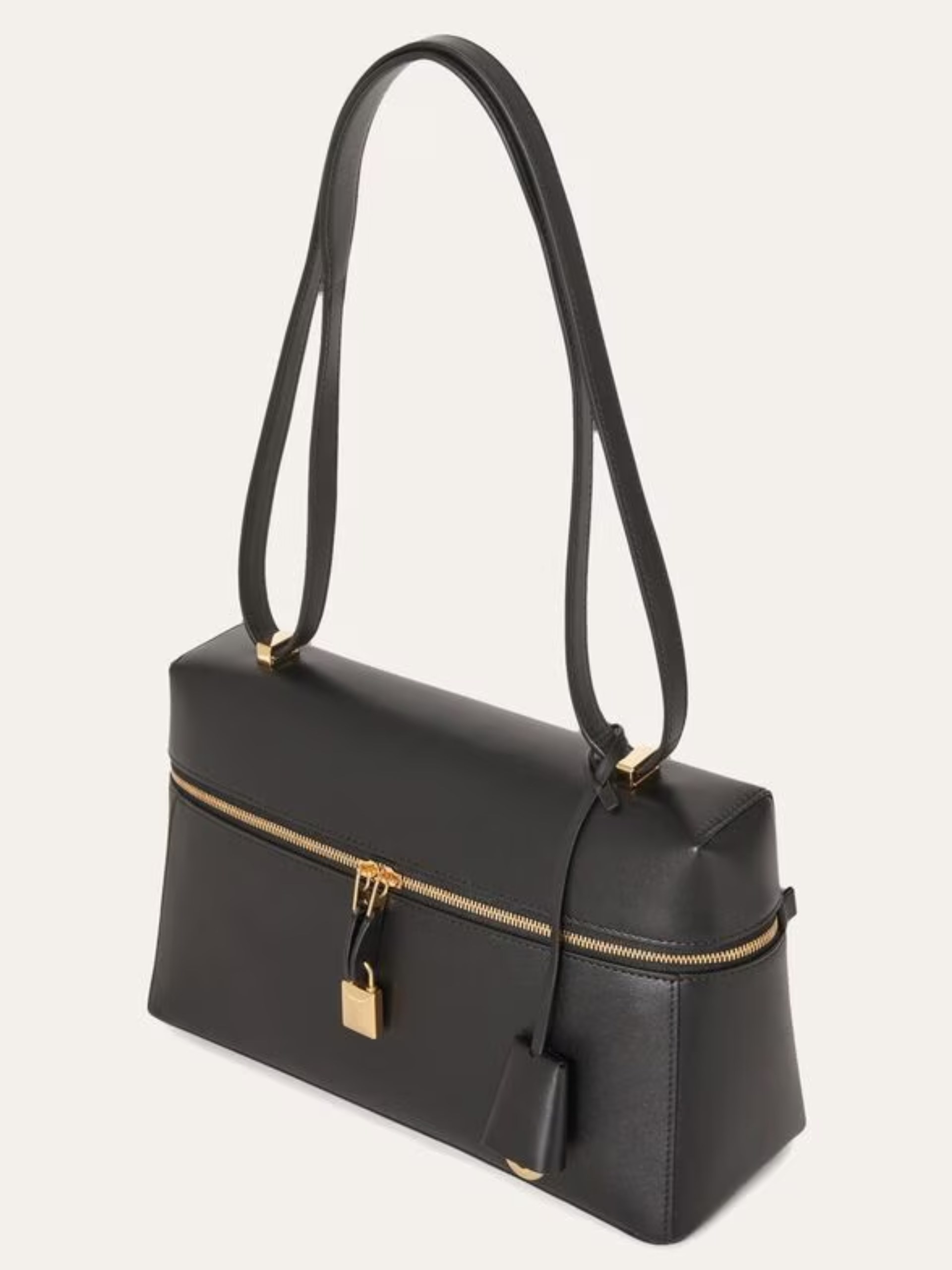 Loro Piana Extra L27 black bag made of smooth leather