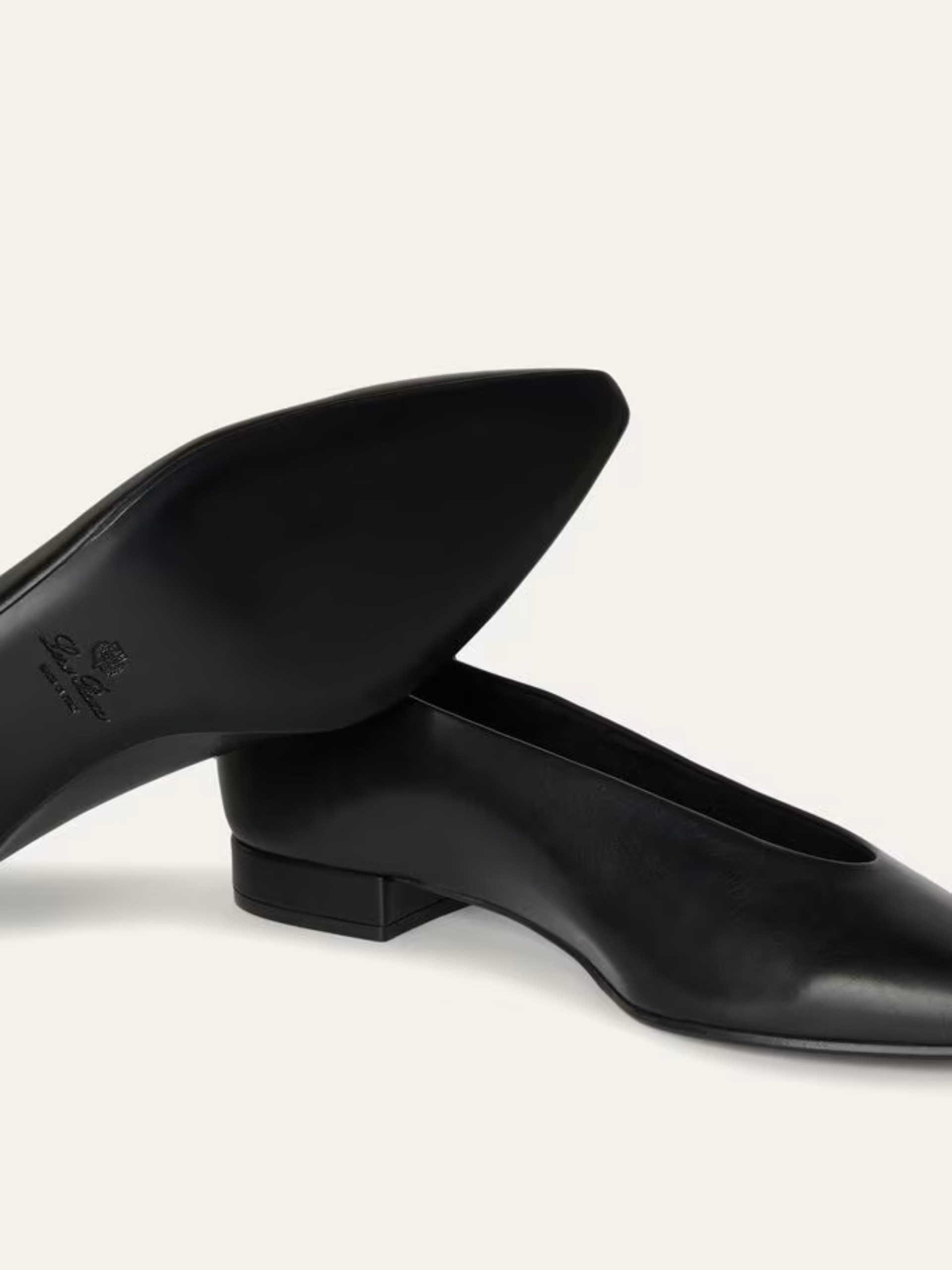 Loro Piana Rebecca black ballerinas