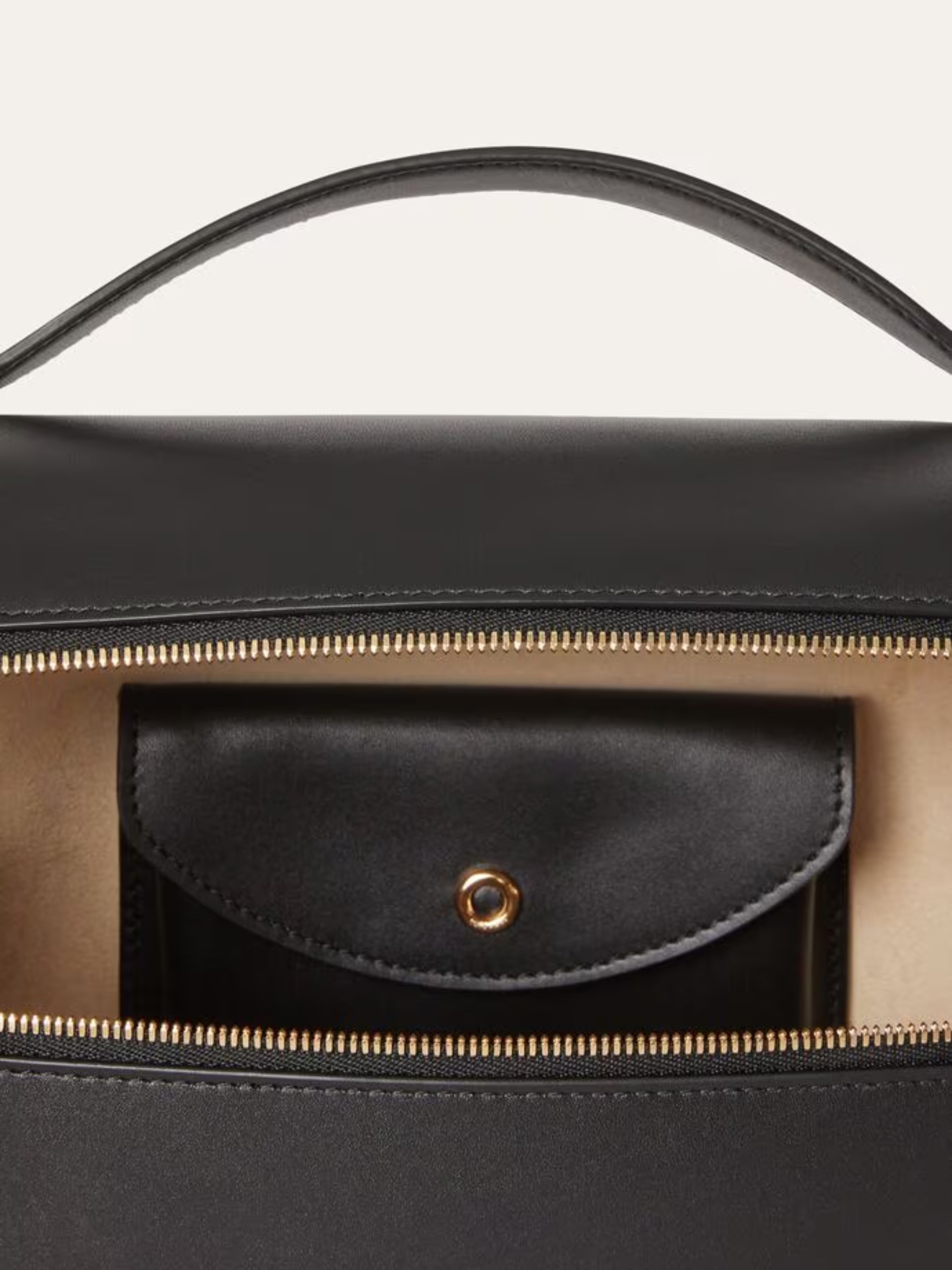 Loro Piana Extra L27 black bag made of smooth leather