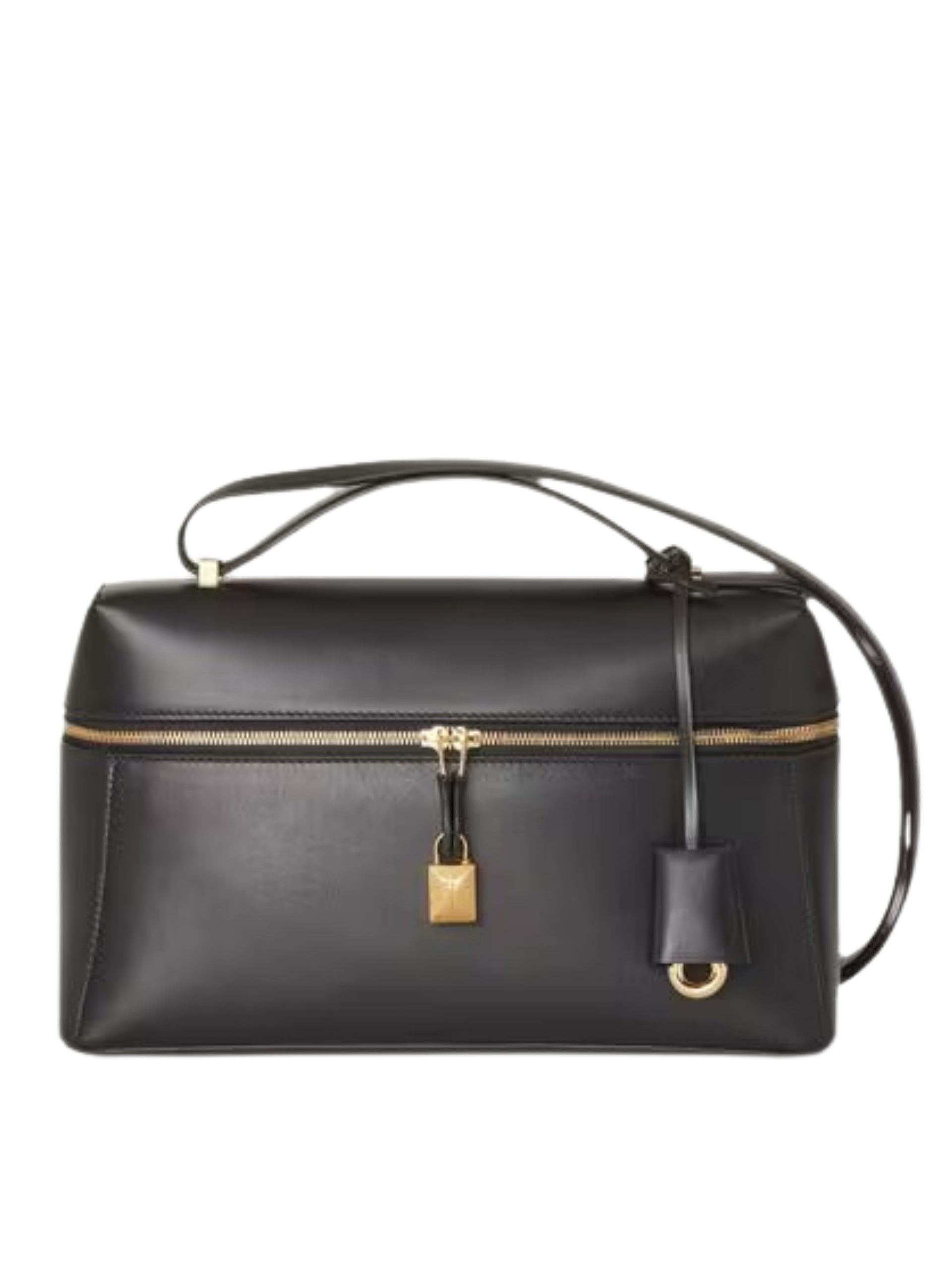 Loro Piana Extra L27 black bag made of smooth leather