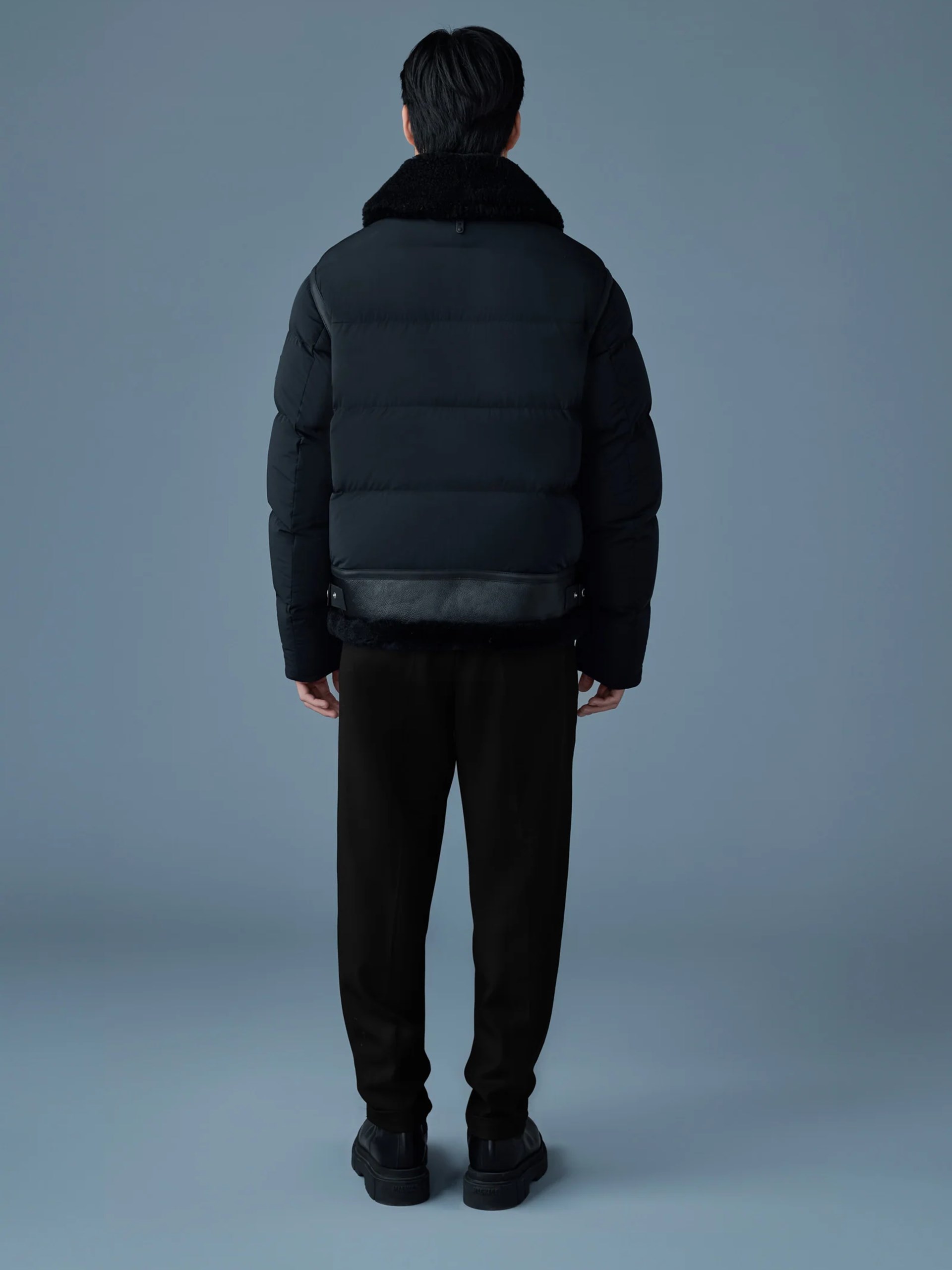 Men's black quilted down jacket Mackage Robert