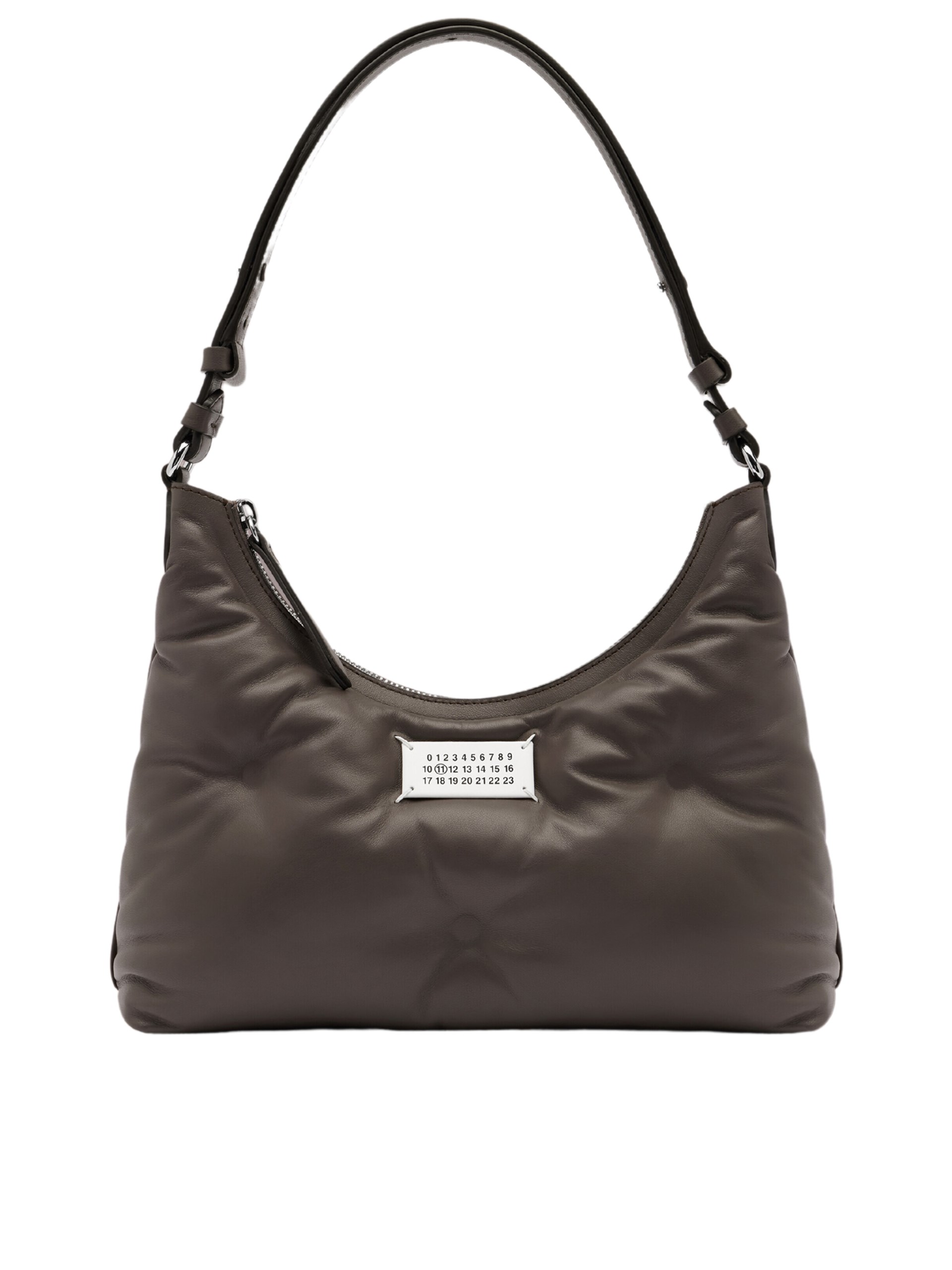Maison Margiela Glam Slam hobo quilted bag in gray-brown