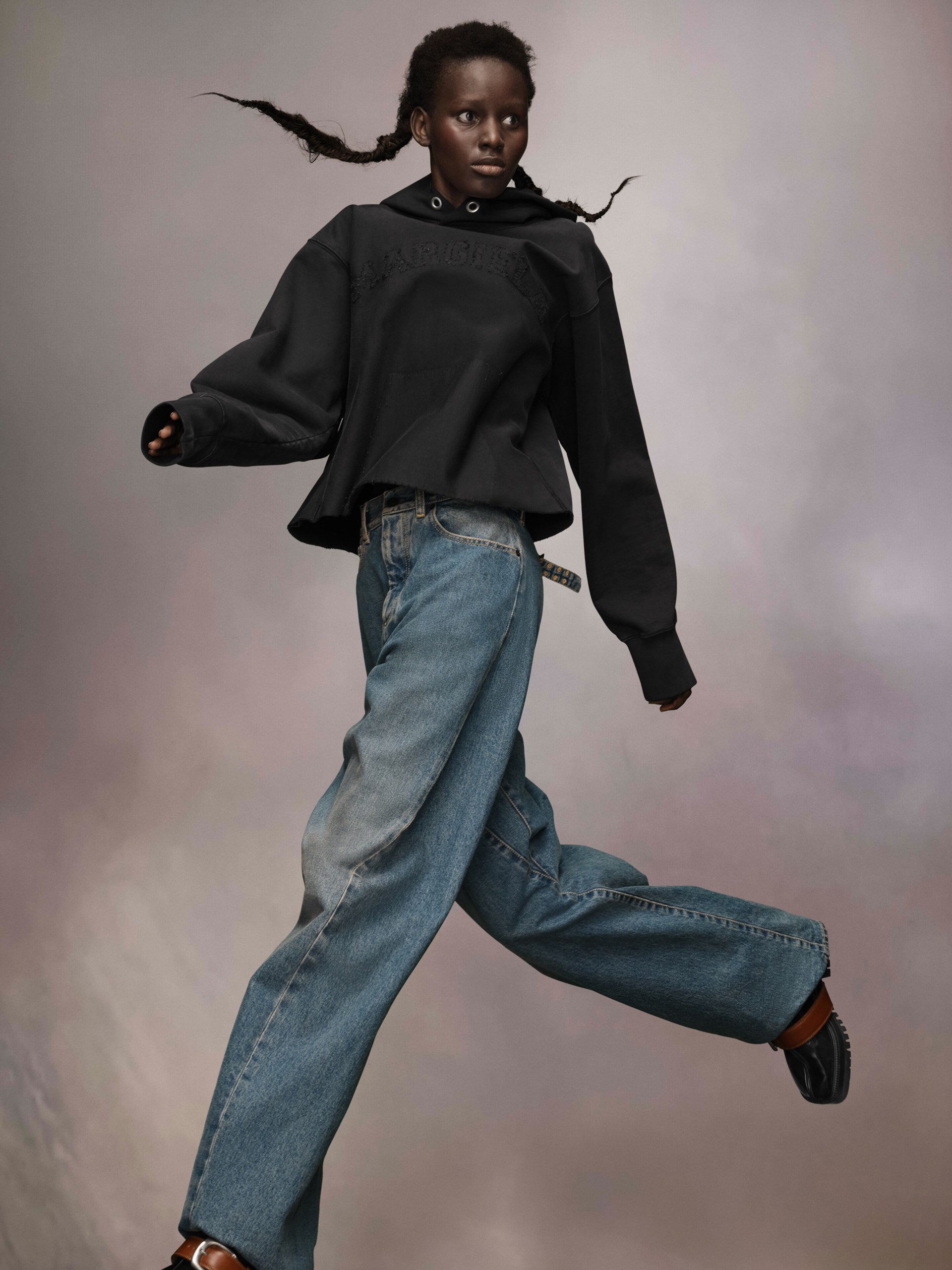 Худі з капюшоном Maison Margiela чорного кольору