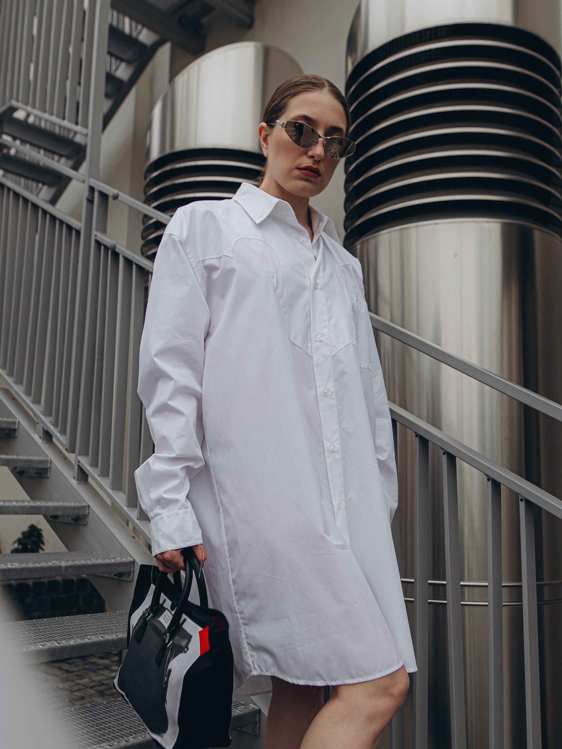 Біла сорочка Maison Margiela подовженого крою
