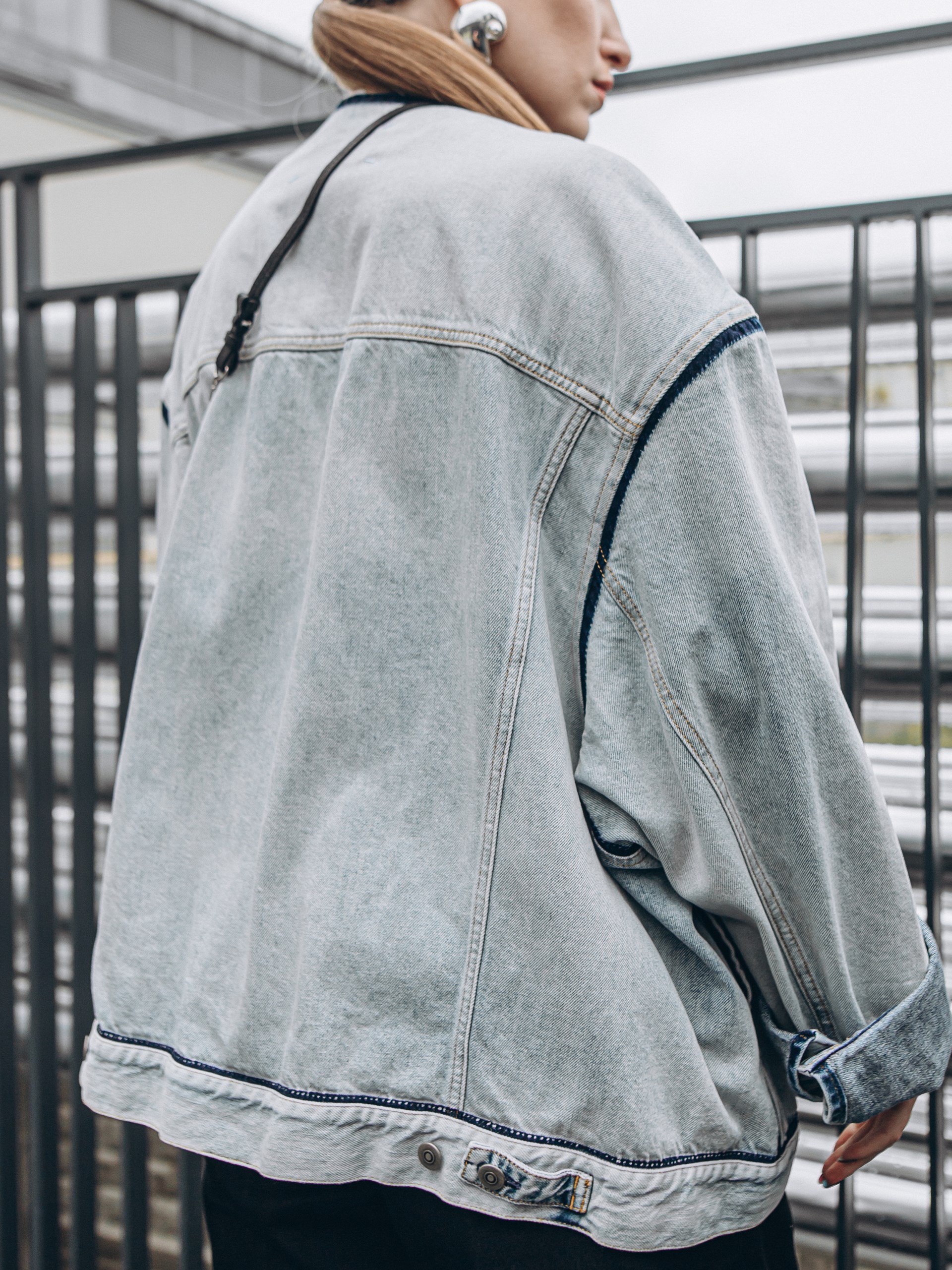 Maison Margiela unisex crew neck denim jacket